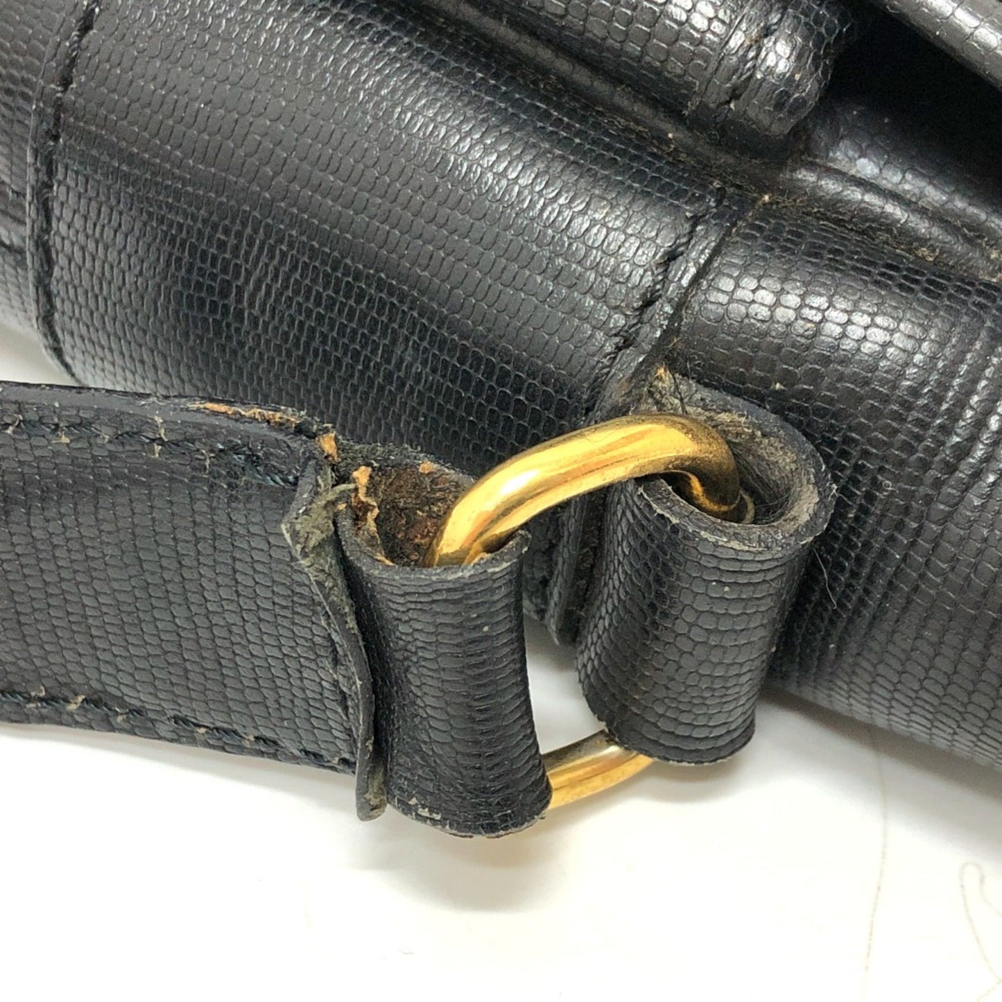 Celine Double Pocket 2Way Bag Shoulder Bag Black Goldhardware