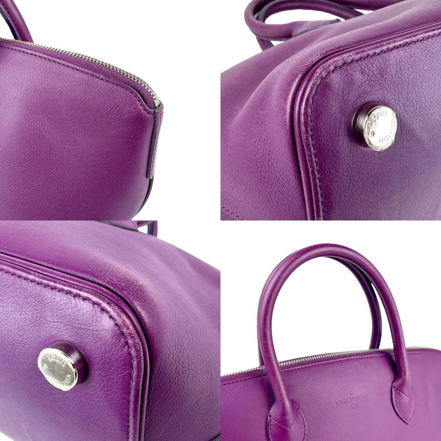 Louis Vuitton Louis Vuitton Handbag Sp Order Automaro Kinuri Leather Purple