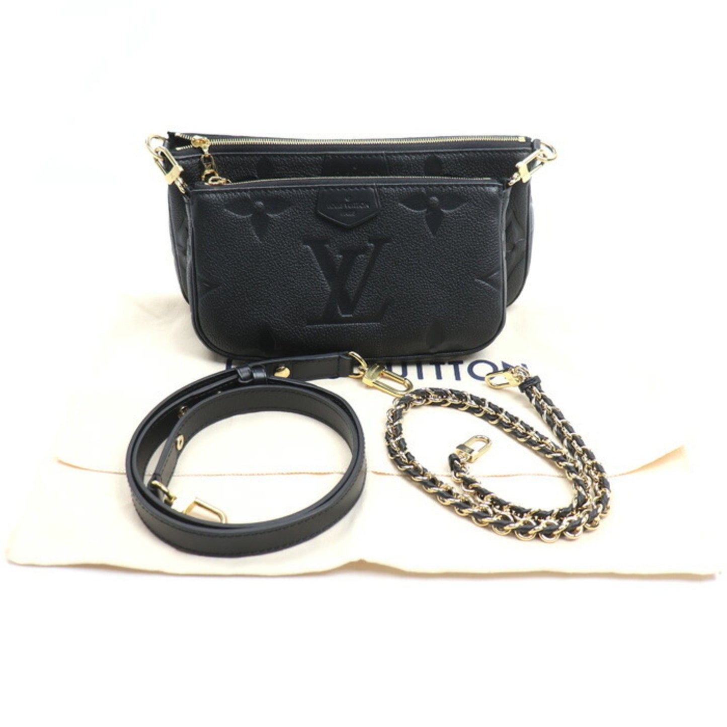 Louis Vuitton Louis Vuitton Multi Pochette Accessoires Shoulder Bag Monogram Empreinte Noir M80399