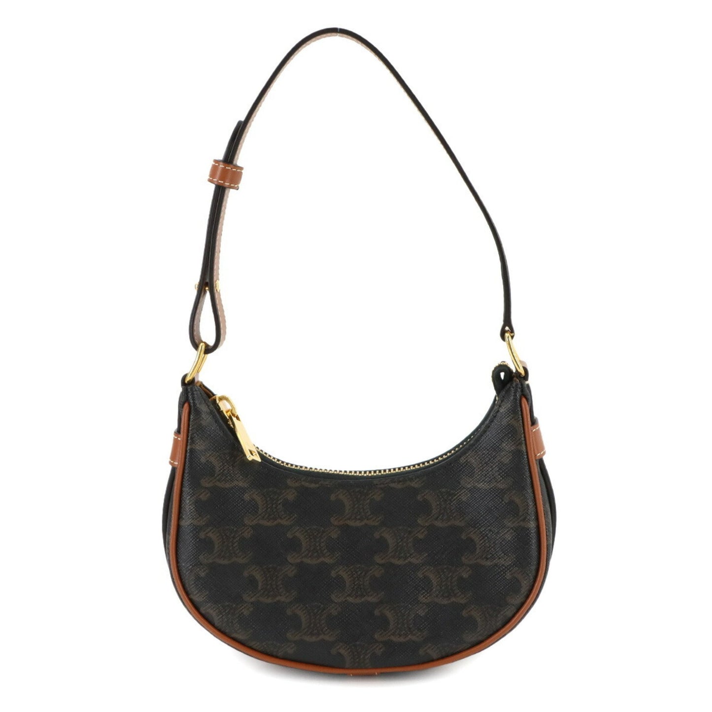 Celine Triomphe Mini Ava Shoulder Bag In Black