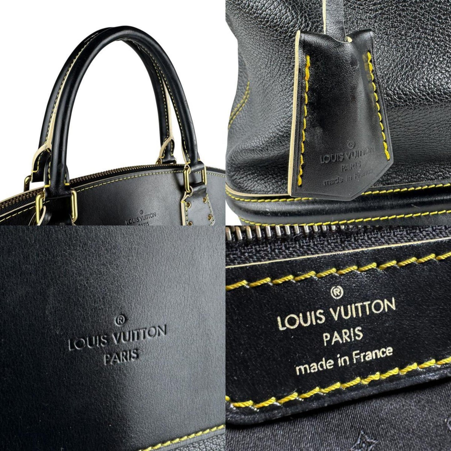 Louis Vuitton Handbag Suhali Lockit Mm Leather Noir