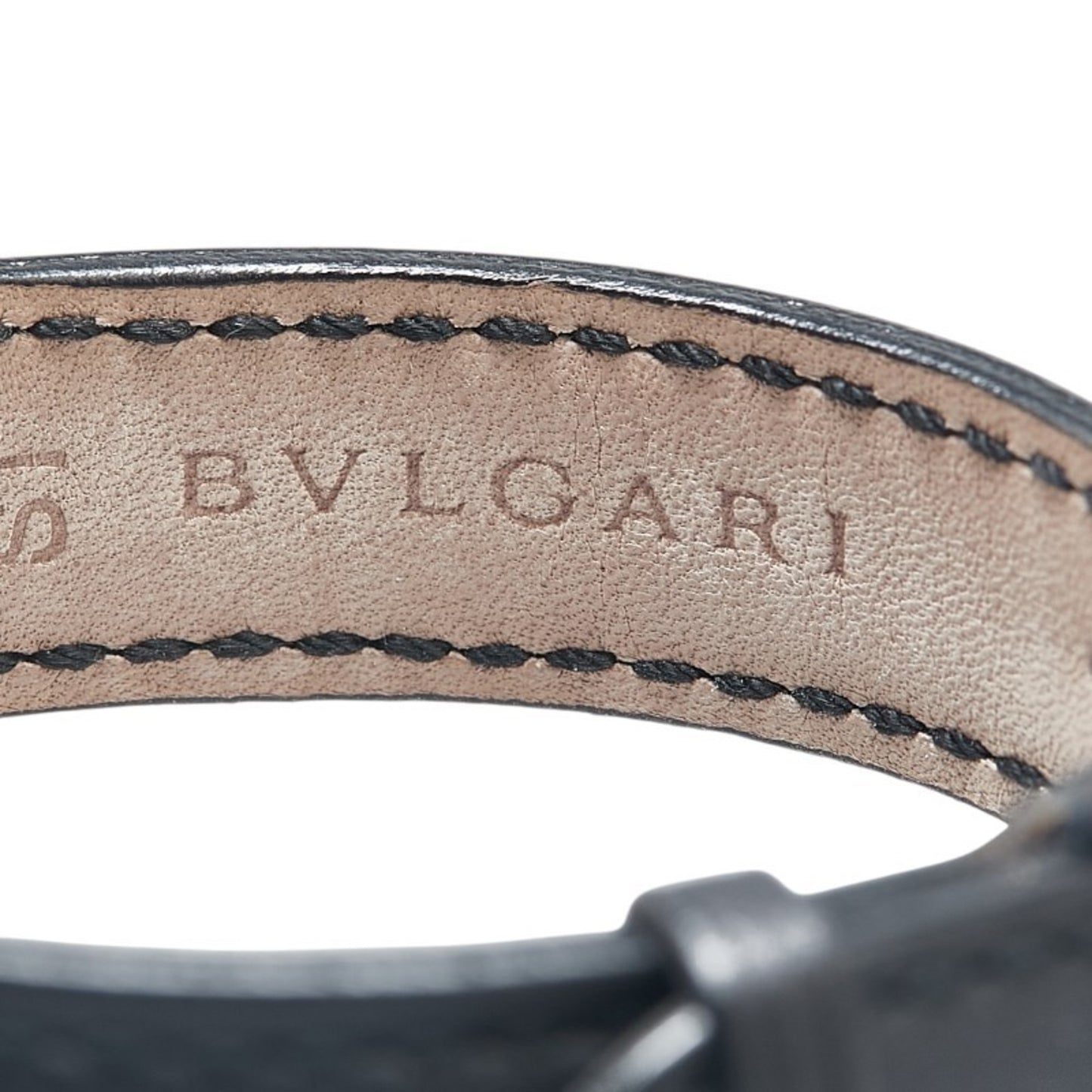 Bvlgari Solotempo Watch St29S Quartz Black Dial Stainless Steel Leather