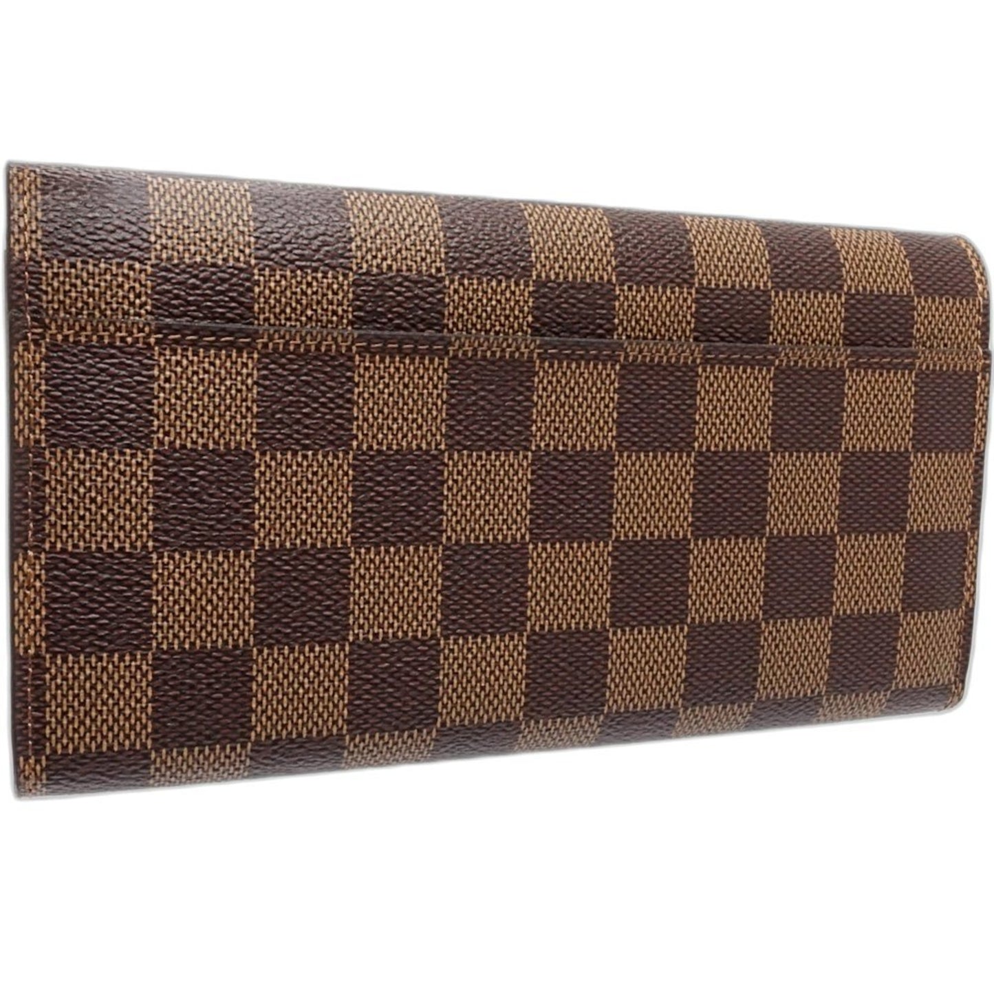Louis Vuitton Damier Long Wallet N63209 Portefeuille Sarah Ebene