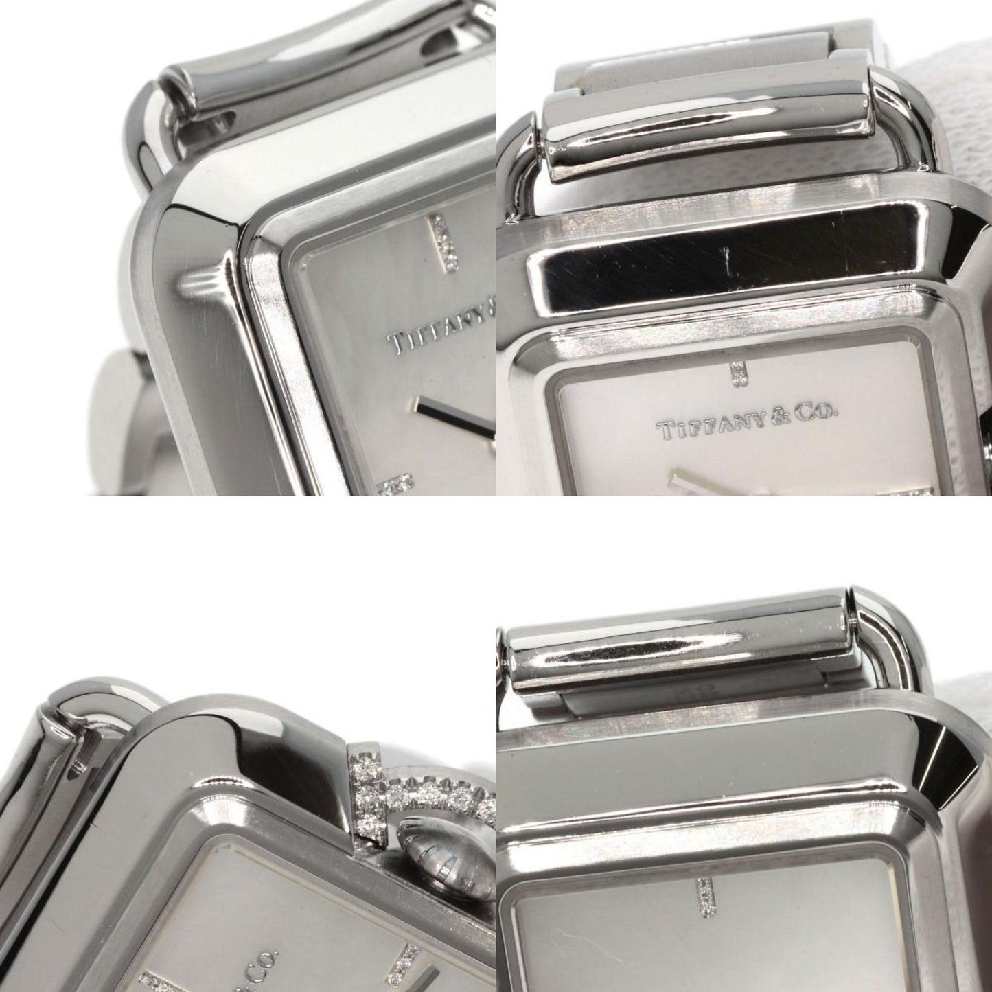 Tiffany 69546161 T Rectangle 375 Limited Edition Watch Stainless Steel Ss