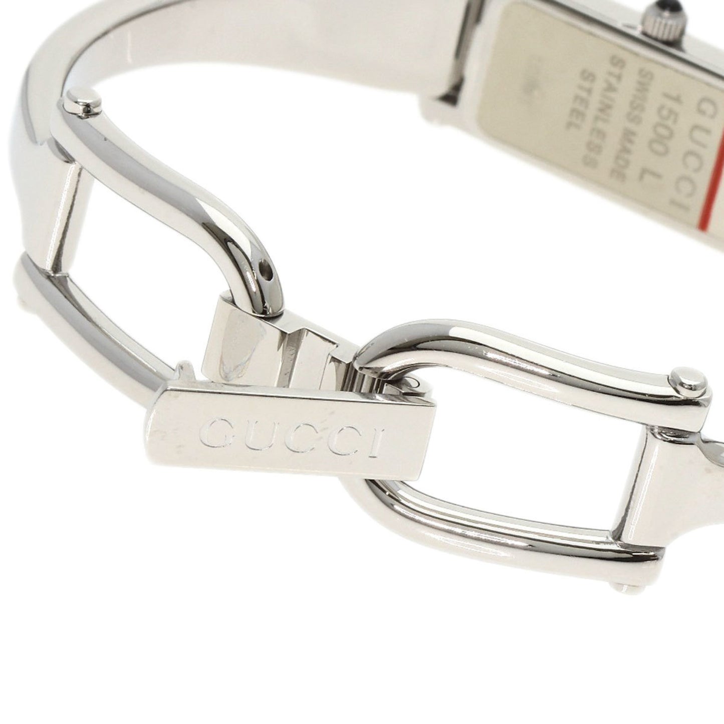 Gucci 1500L Square Face Watch Stainless Steel Ss