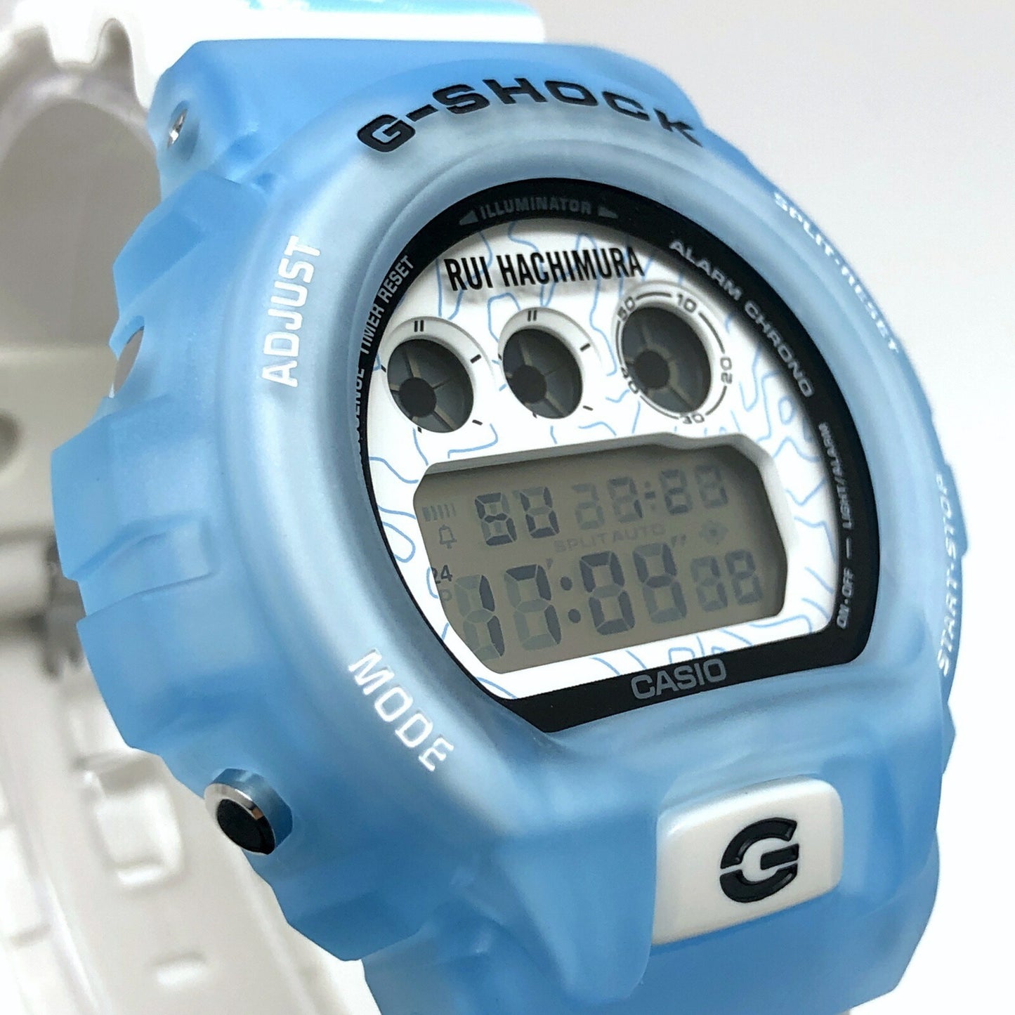 G-Shock Casio Watch Dw-6900Rh-2 Rui Hachimura 3Rd Signature Model Ice Blue X White Tateyama
