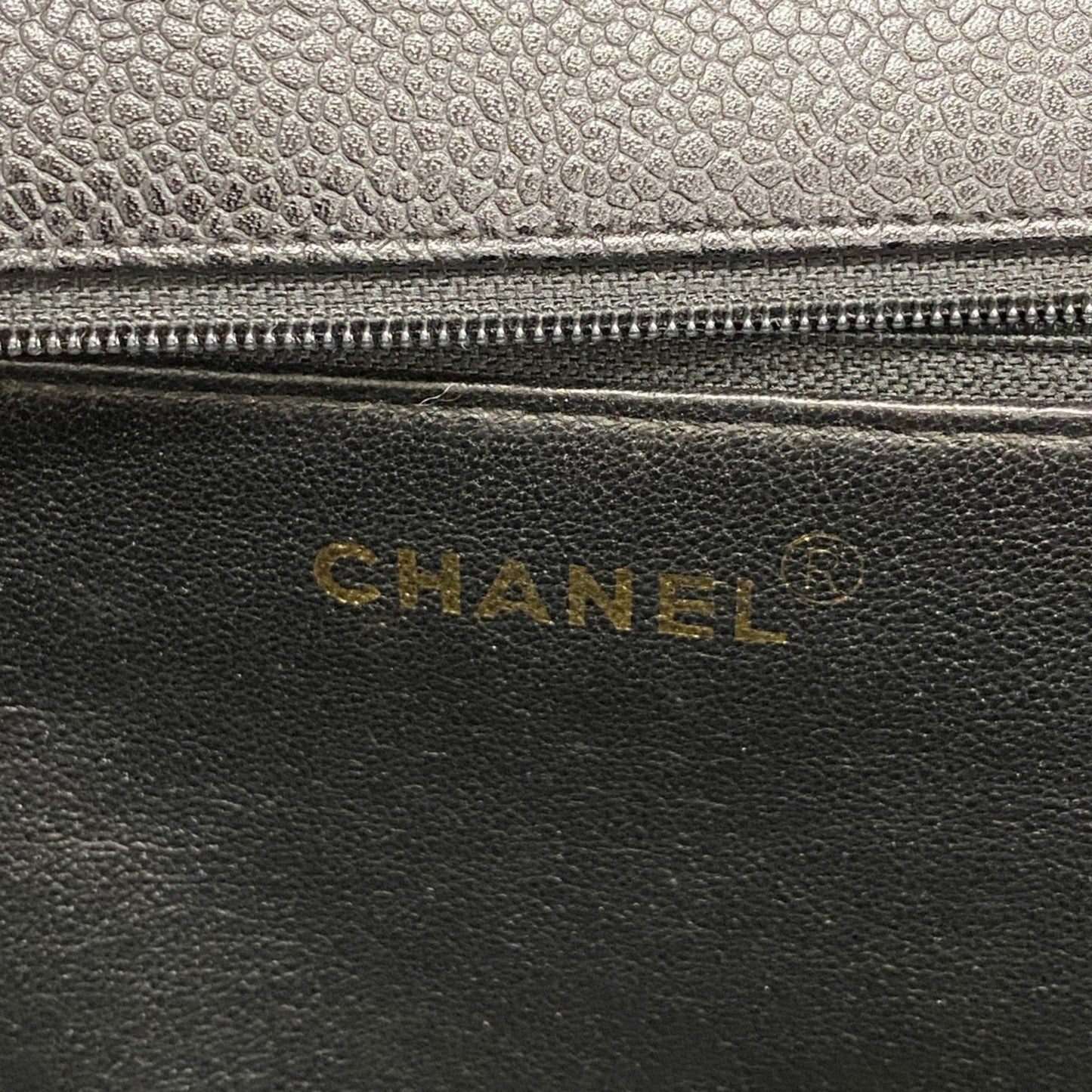 Chanel Shoulder Bag Caviar Skin Black