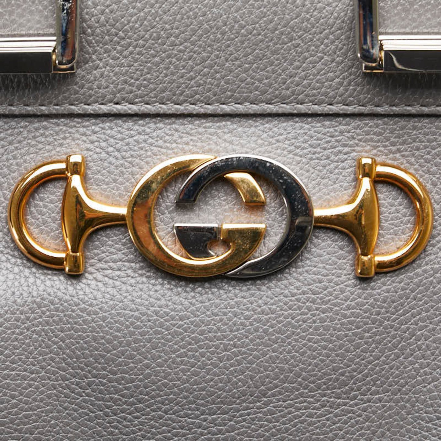 Gucci Zumi Small Handbag Shoulder Bag 569712 Grey Leather
