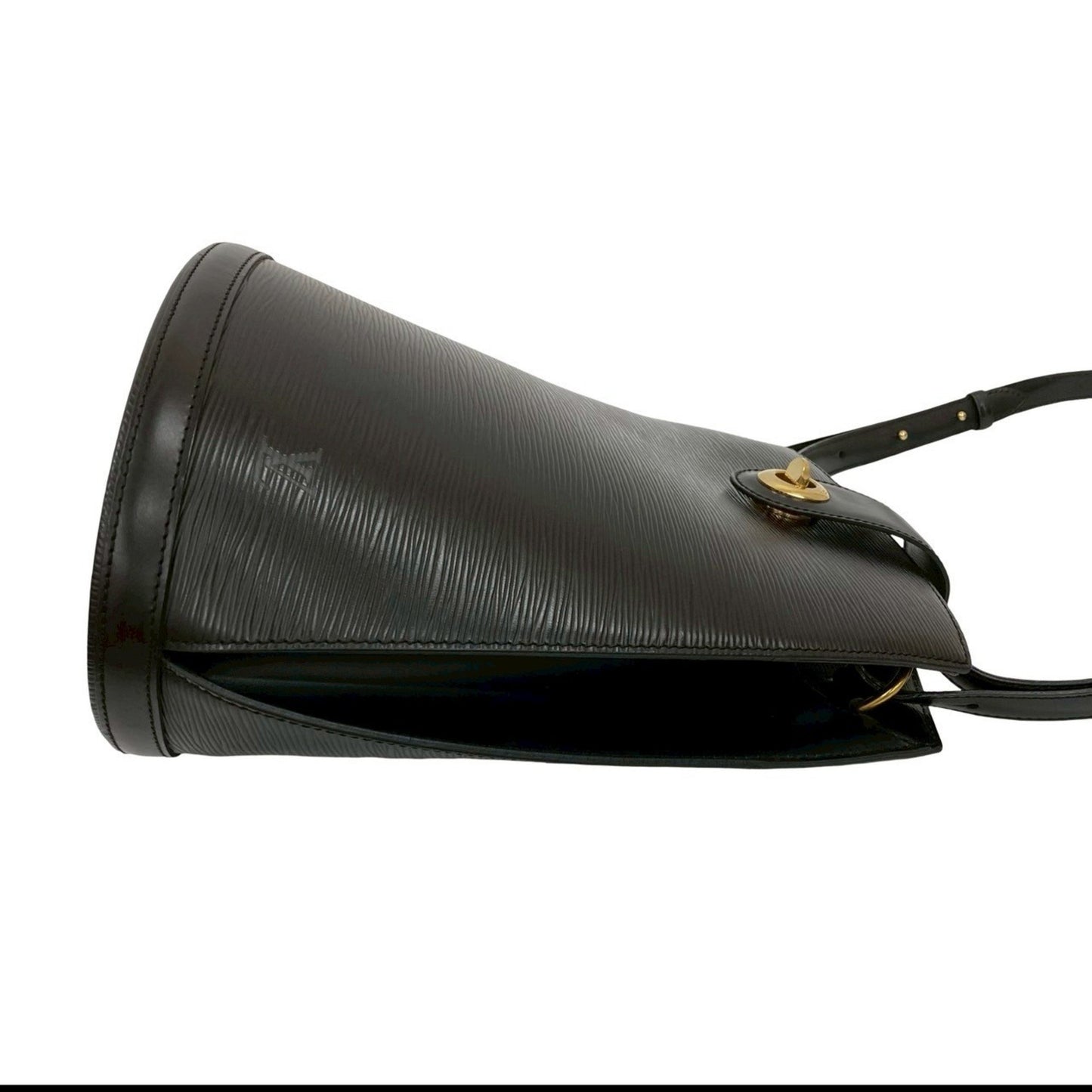 Louis Vuitton Cluny Epi Leather Turnlock Shoulder Bag In Noir