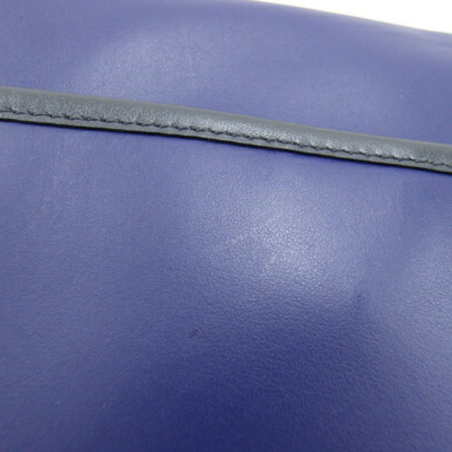 Coach Shoulder Bag Heritage Map C2907 Navy Blue Leather