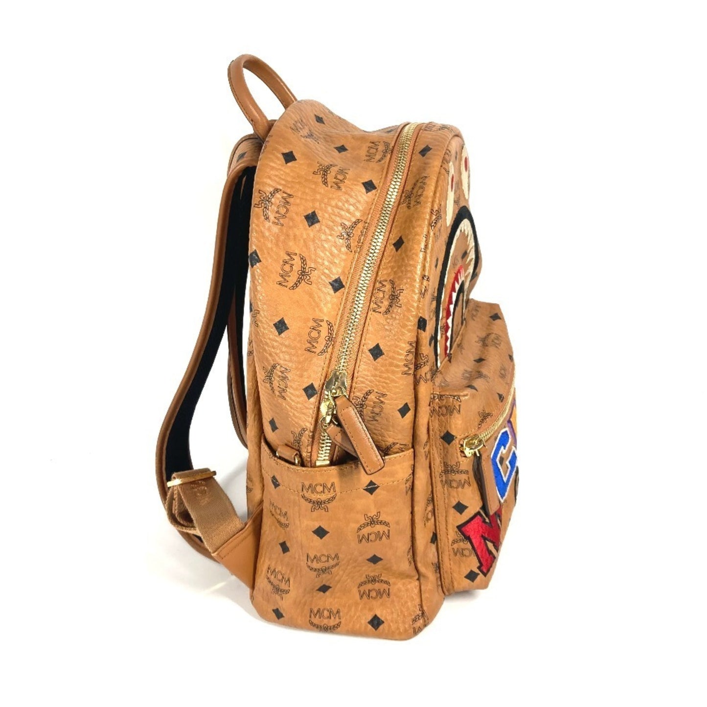 Mcm Mmk9Amb01Co001 Bape Collaboration Shark Stark Backpack