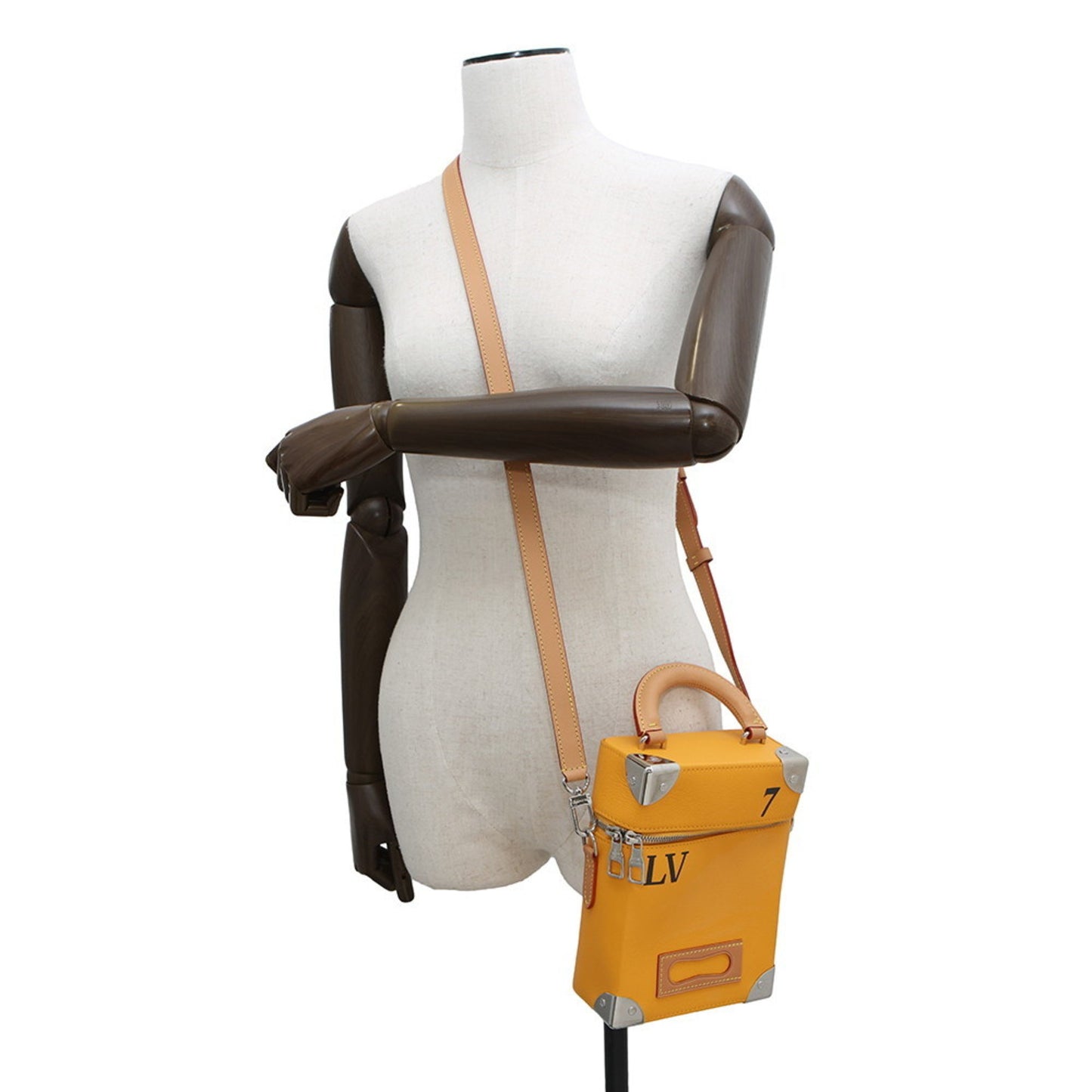 Louis Vuitton Cowhide Leather Vertical Box Trunk M59666 2-Way Shoulder Bag