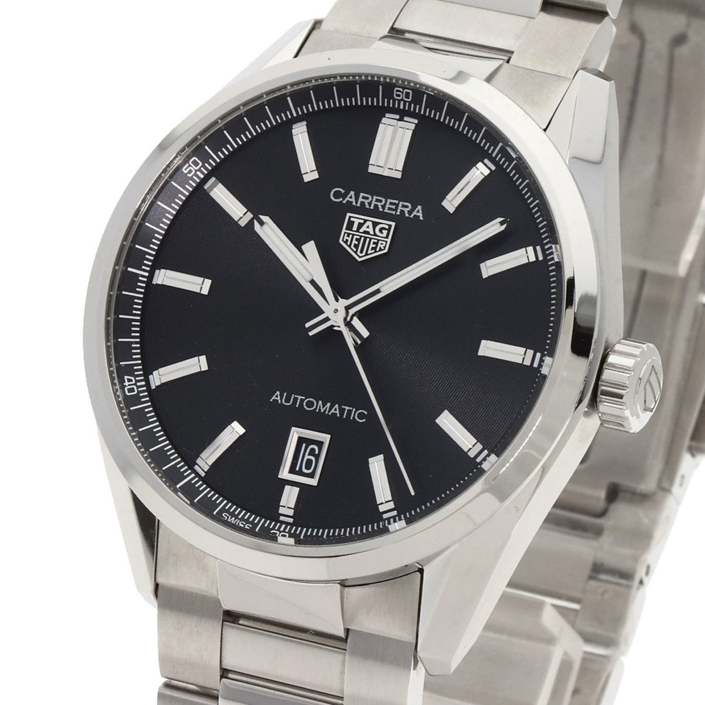 Tag Heuer Wbn2110.Ba063 Carrera Calibre 5 Watch Stainless Steel Ss