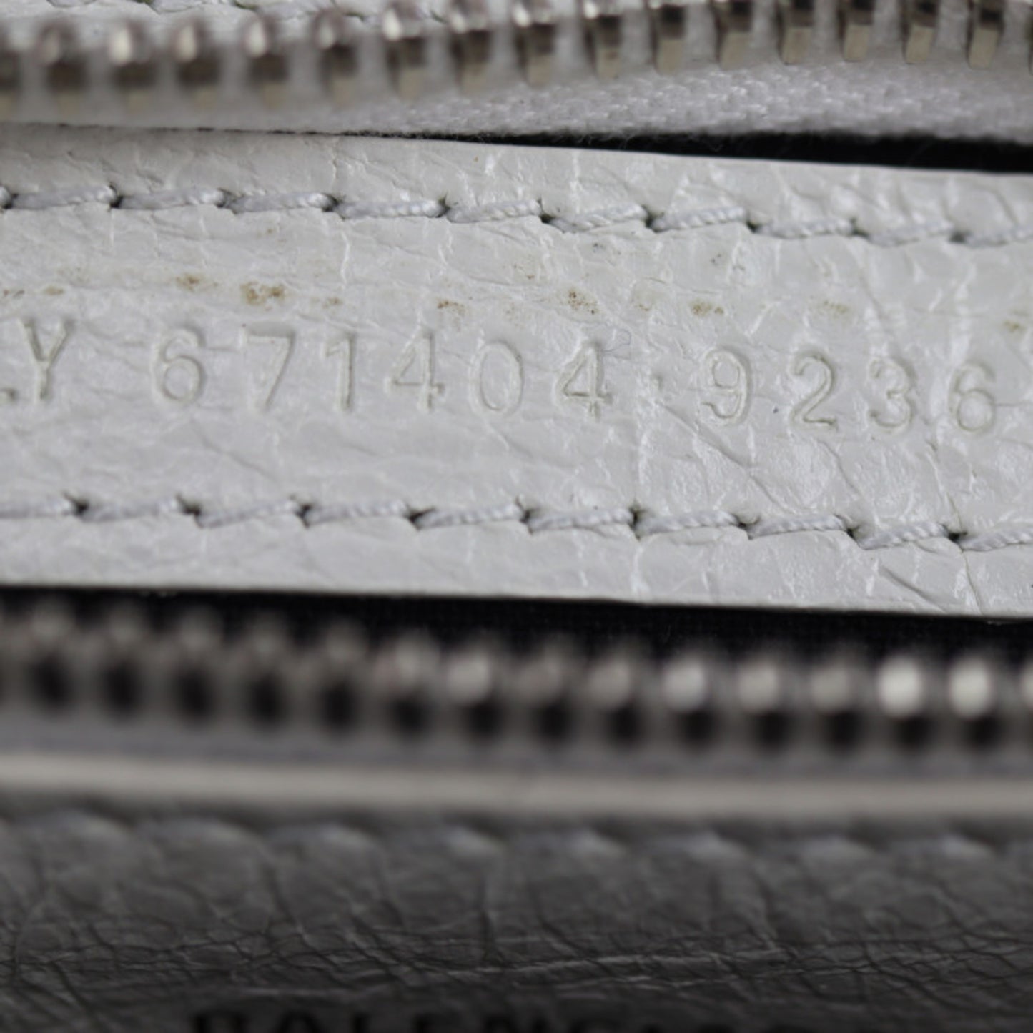 Balenciaga Balenciaga Balbes Small Handbag 671404 Mouton Leather White 2Way