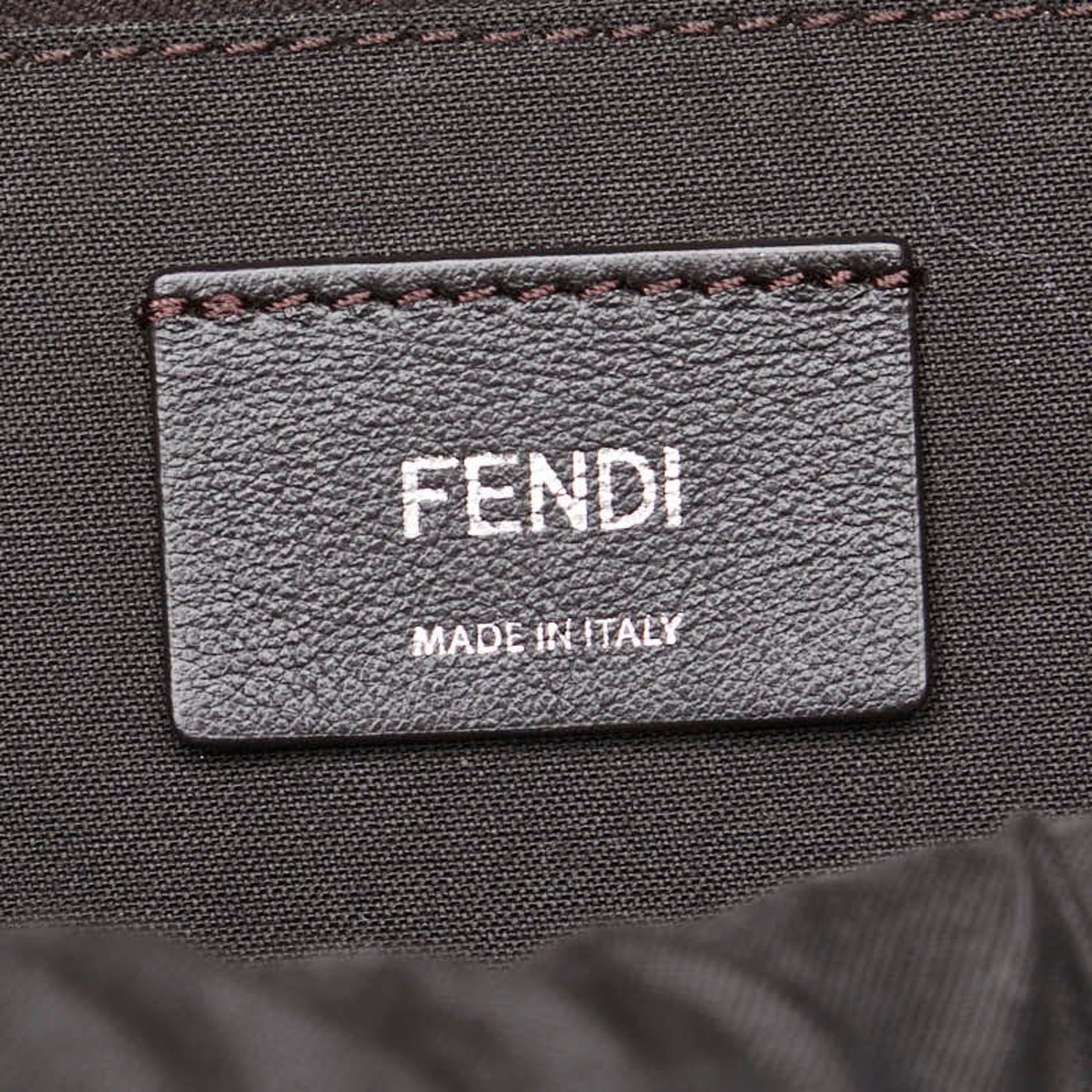 Fendi Studded Chain Backpack 8Bz038 Red Leather