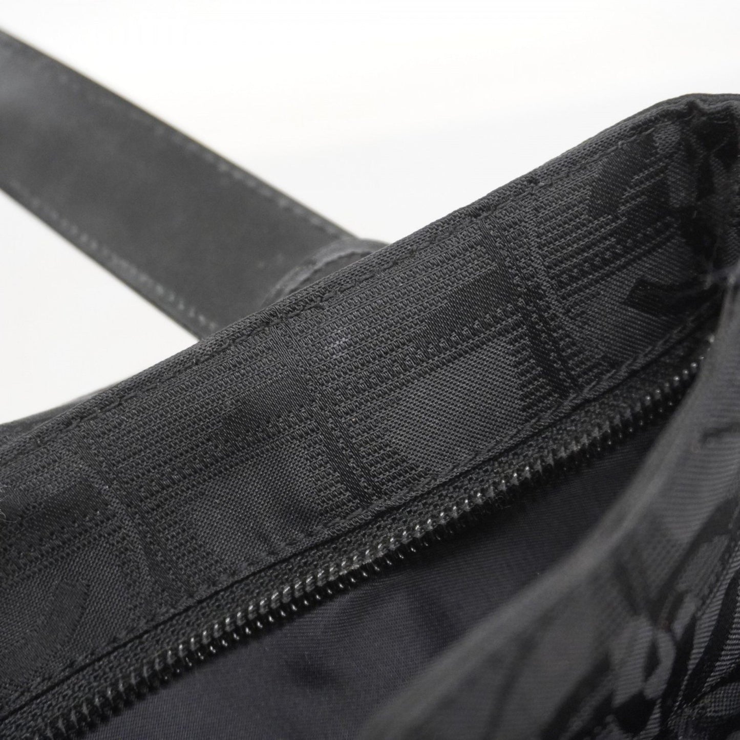 Chanel New Travel Nylon Handbag In Black Champagne