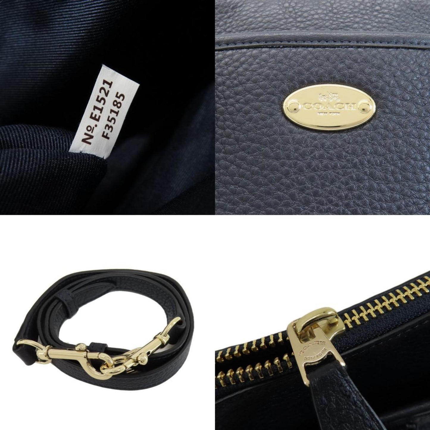 Coach F35185 Handbag Leather