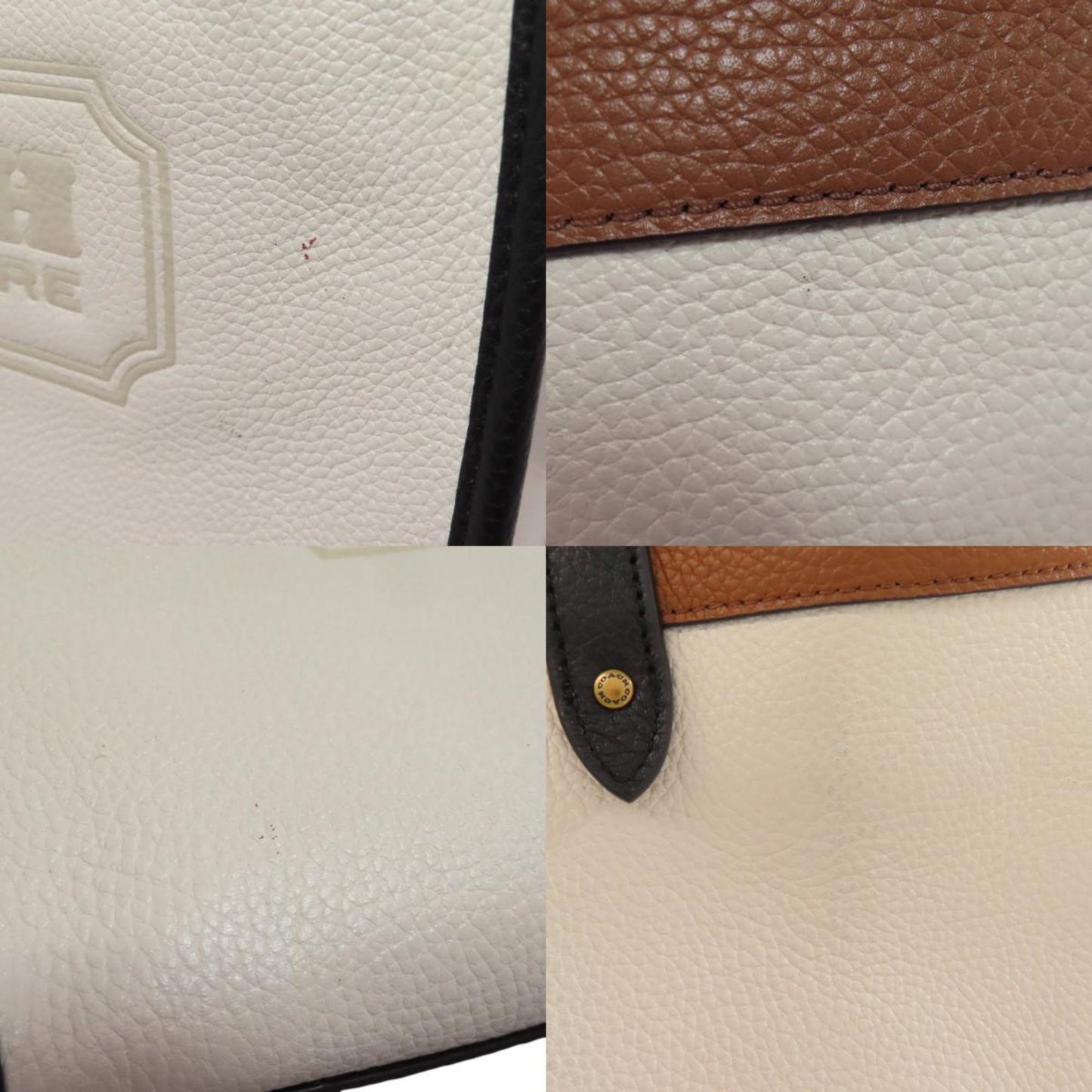 Coach C0777 Field Colorblock Handbag Leather