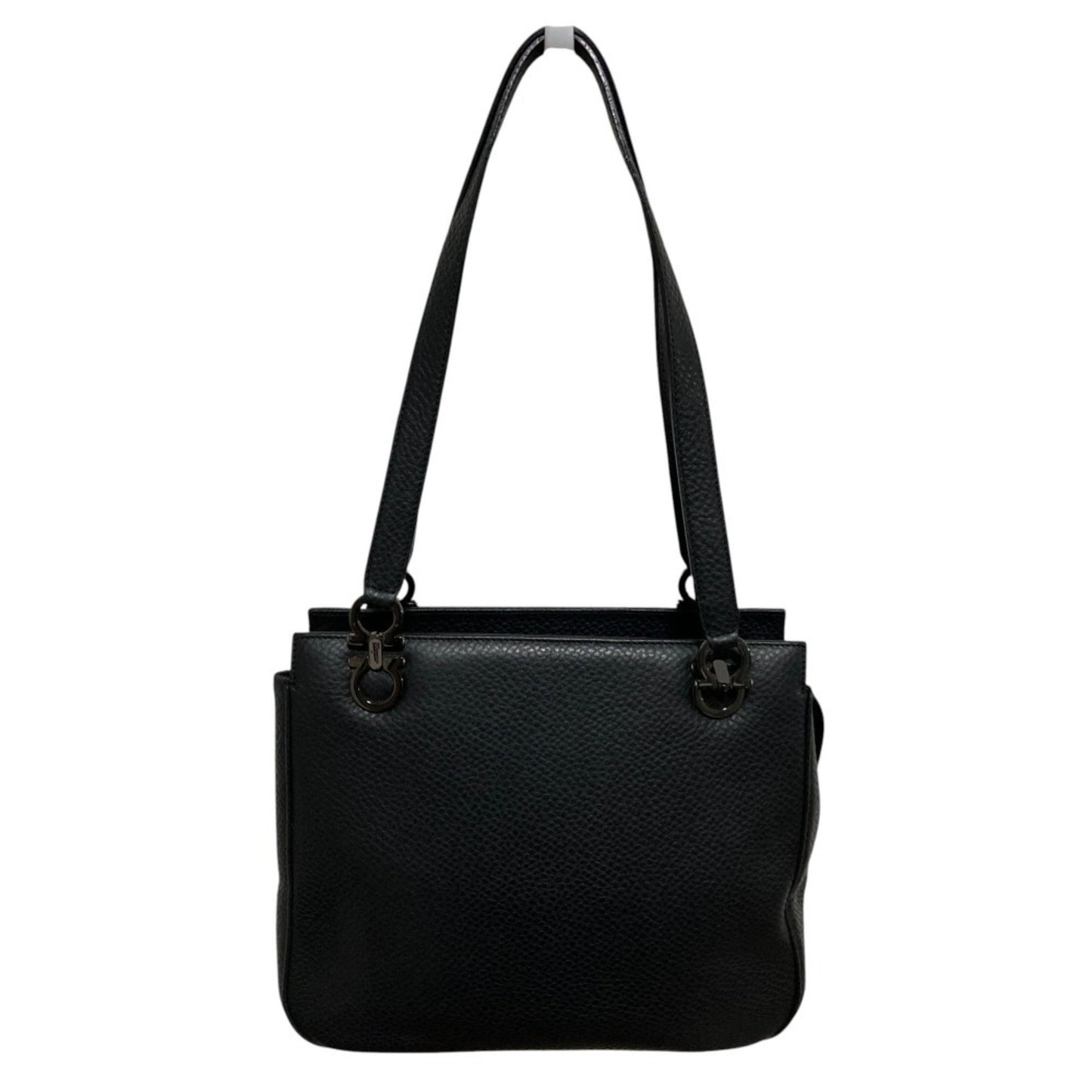 Salvatore Ferragamo Gancini Hardware Leather Tote Bag