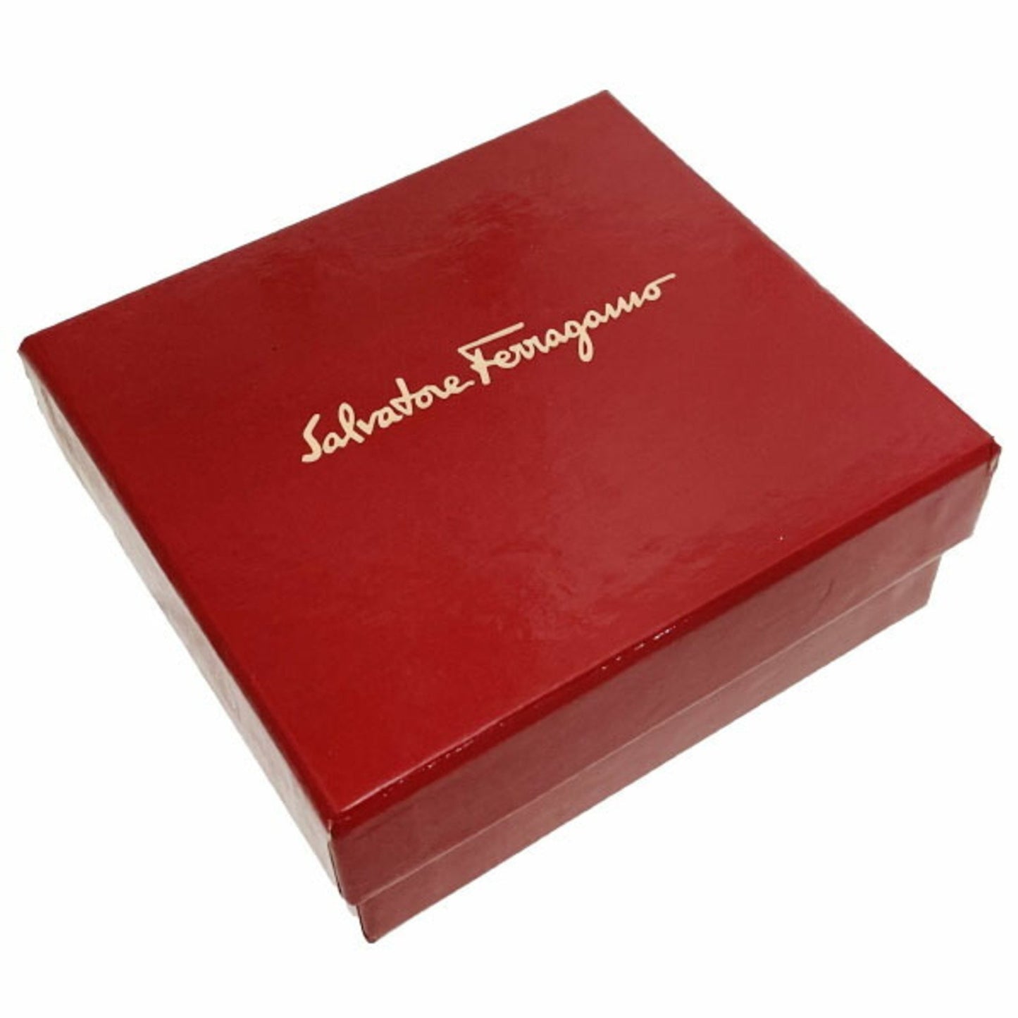 Salvatore Ferragamo Coin Purse F Leather Brown 22 6634 Ss-13181