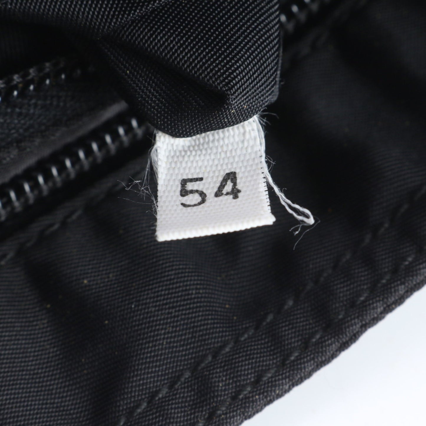 Prada Tessuto Nylon Triangle Logo Leather Shoulder Bag Messenger Black