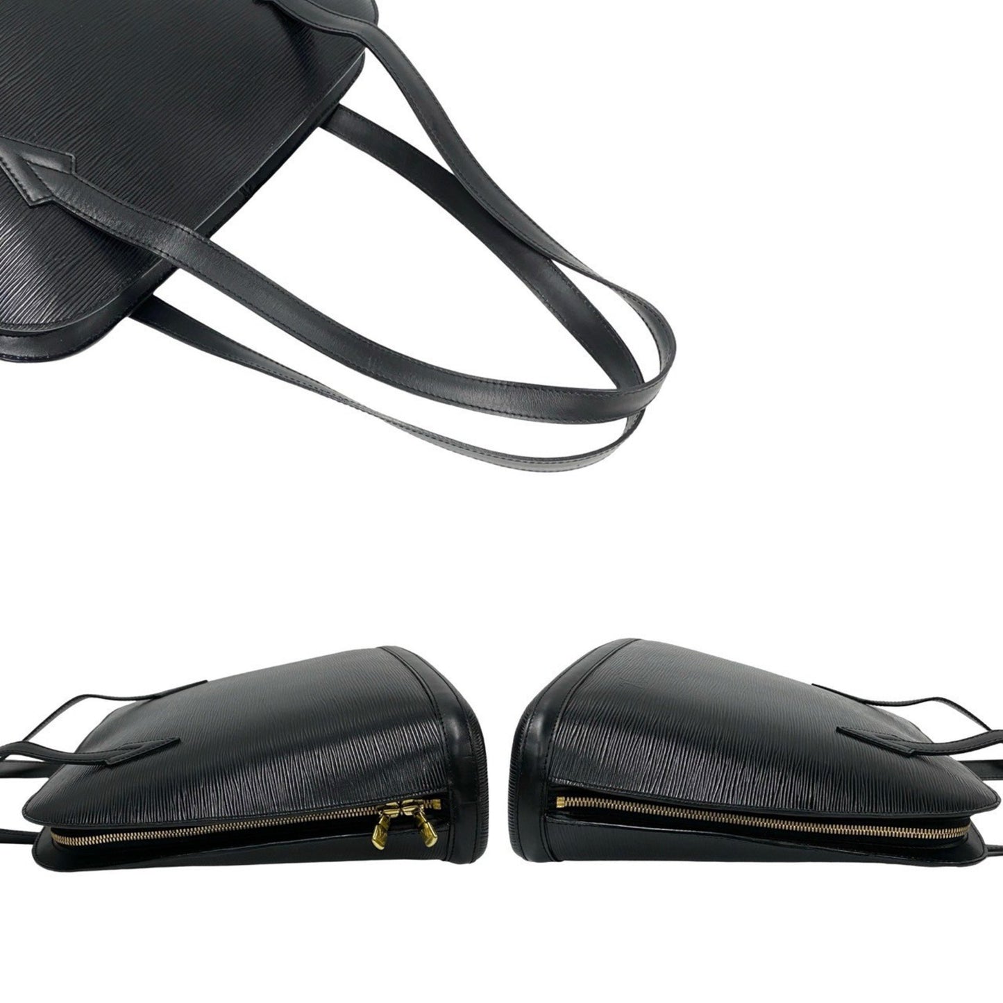 Louis Vuitton Epi Leather Lussac Tote Bag/Handbag In Black/Noir