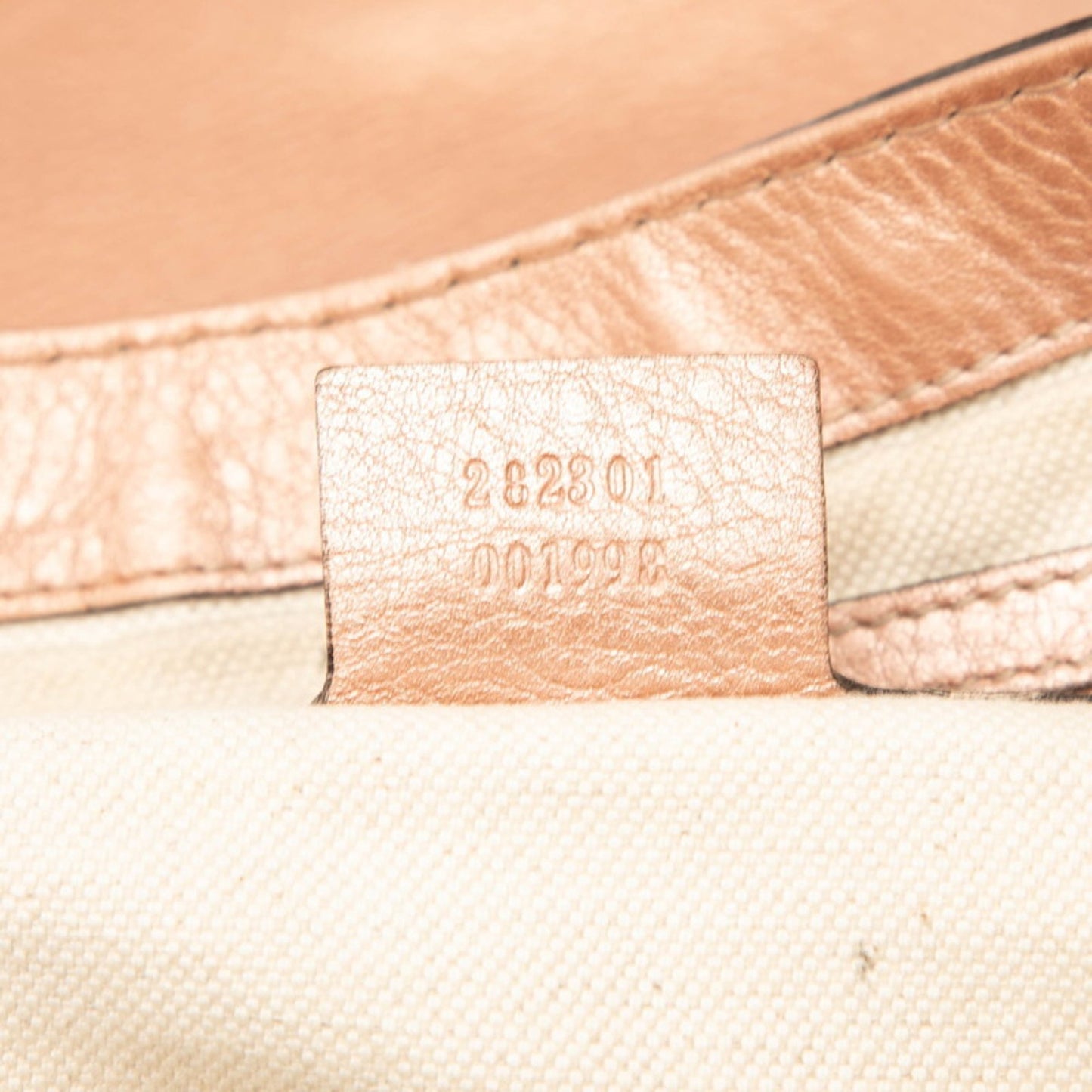 Gucci Bella One-Shoulder Bag Handbag 282301 Pink Leather