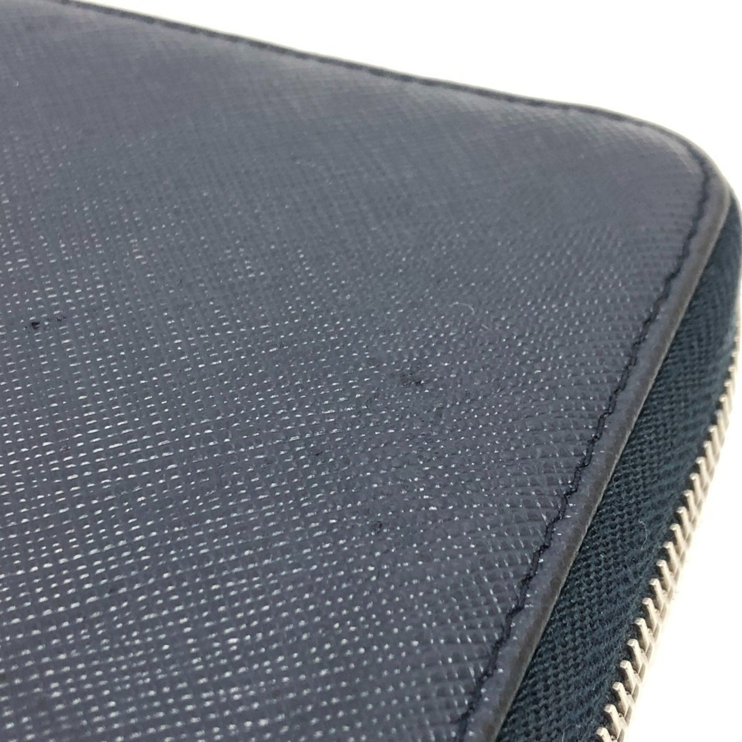 Prada 2Ml188 Logo Round Zip Wallet Long Saffiano Leather