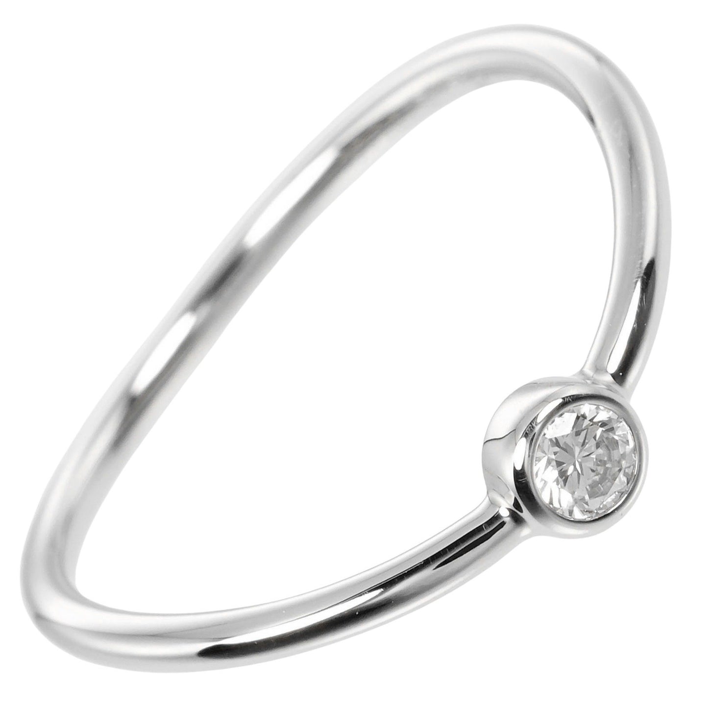 Tiffany & Co. Wave Single Row Ring Size 6