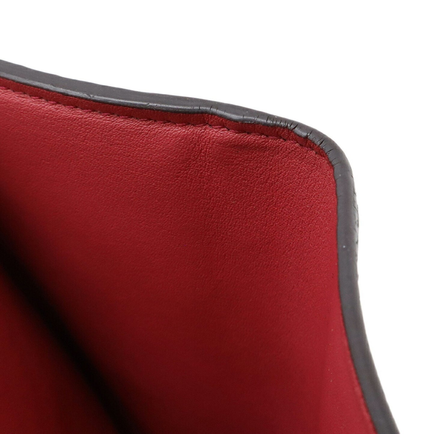 Louis Vuitton Portefeuille Capucines Compact Tri-Fold Wallet In Taurillon Leather Noir And Hot Pink