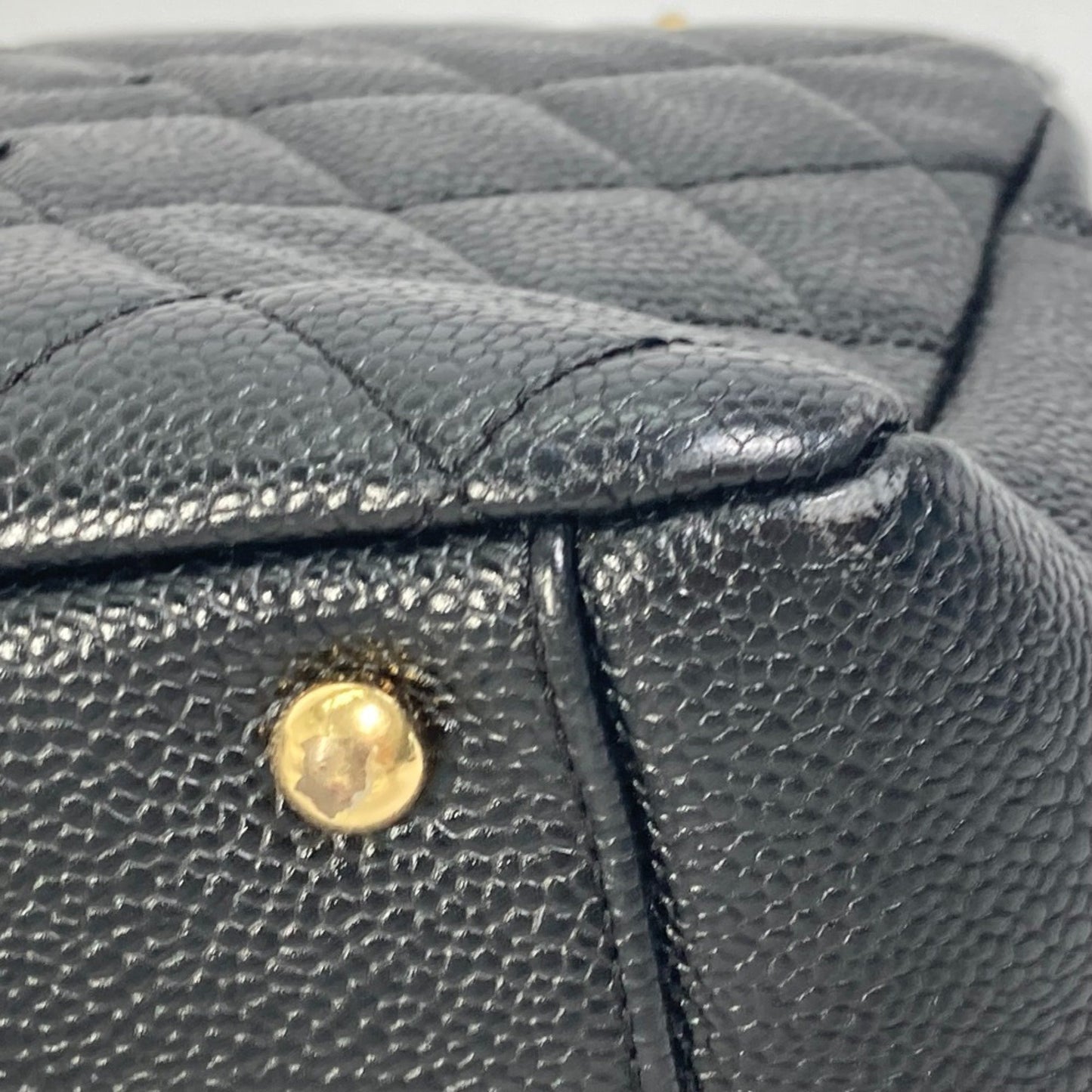 Chanel Cc Mark Chain Tote Bag Bag Shoulder Bag Black Gold
