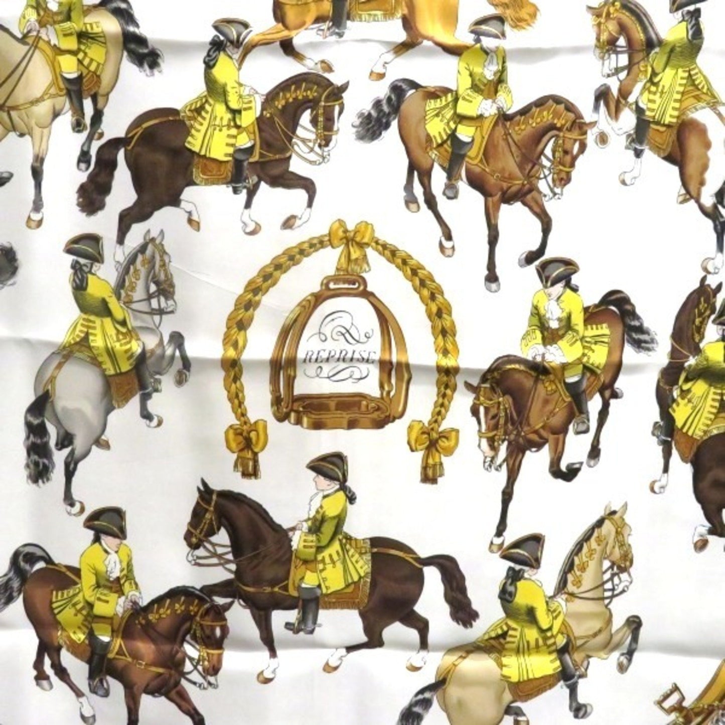 Hermes Carr 90 Horseback Riding Scenery Accessories Scarves