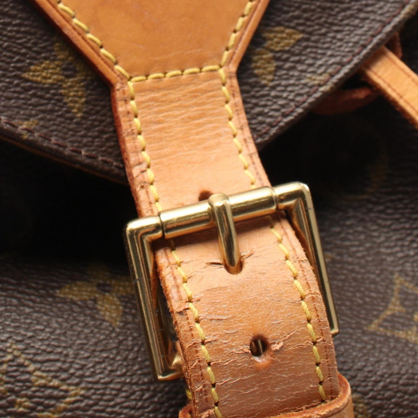 Louis Vuitton Montsouris Gm Backpack Bag Coated Canvas Leather Monogram