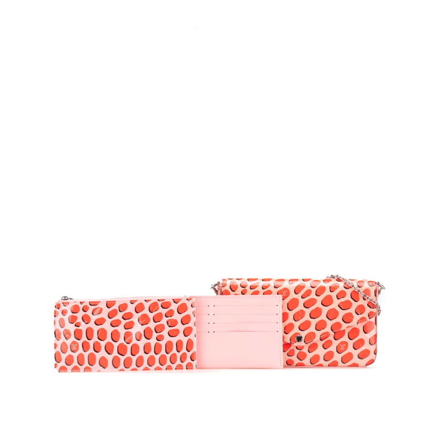 Louis Vuitton Vernis Felice Chain Shoulder Bag/Waist Bag M62359 Pink/Red Patent Leather