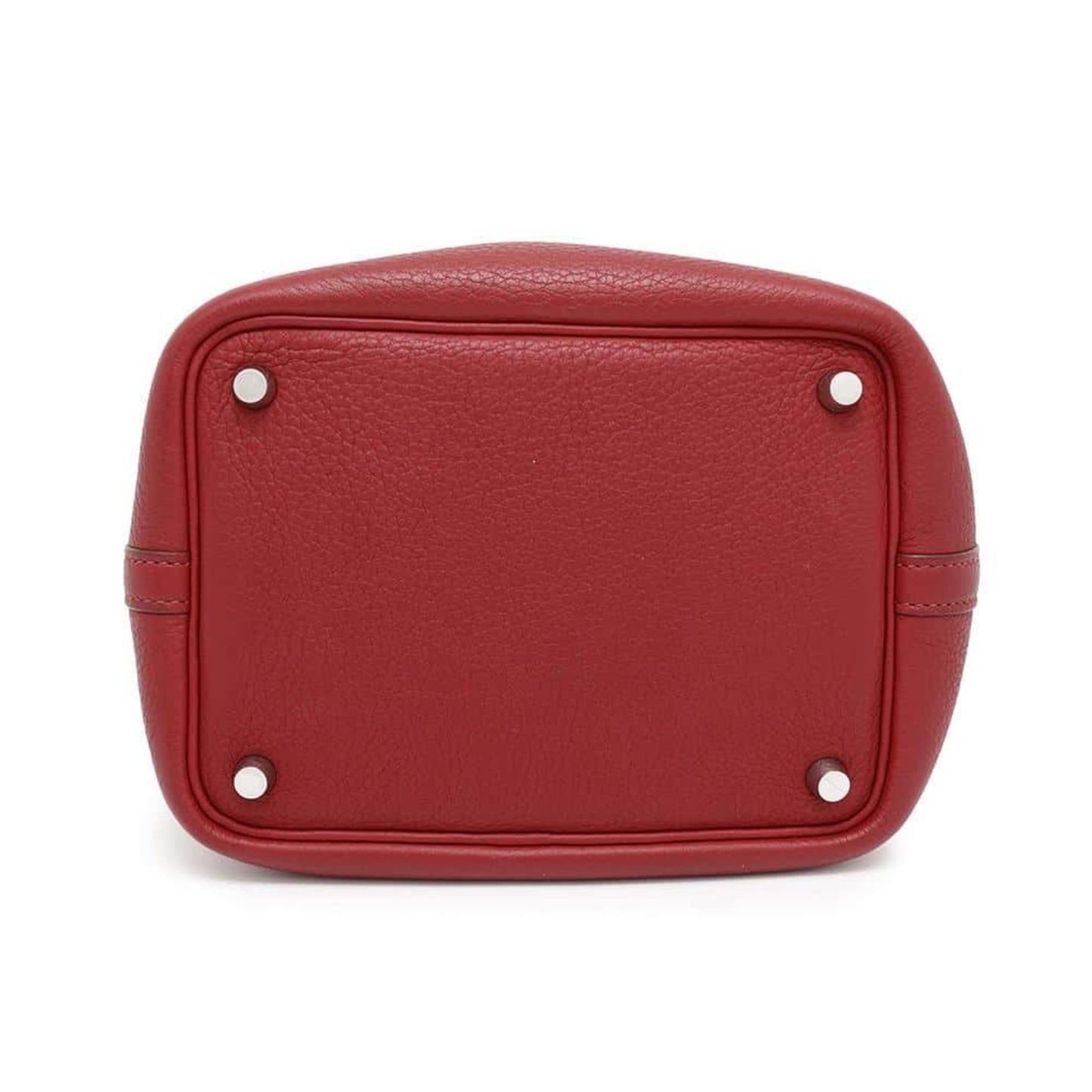 Hermes Handbag Picotin Lock Pm Rouge Garance Taurillon Clemence ?L Engraved