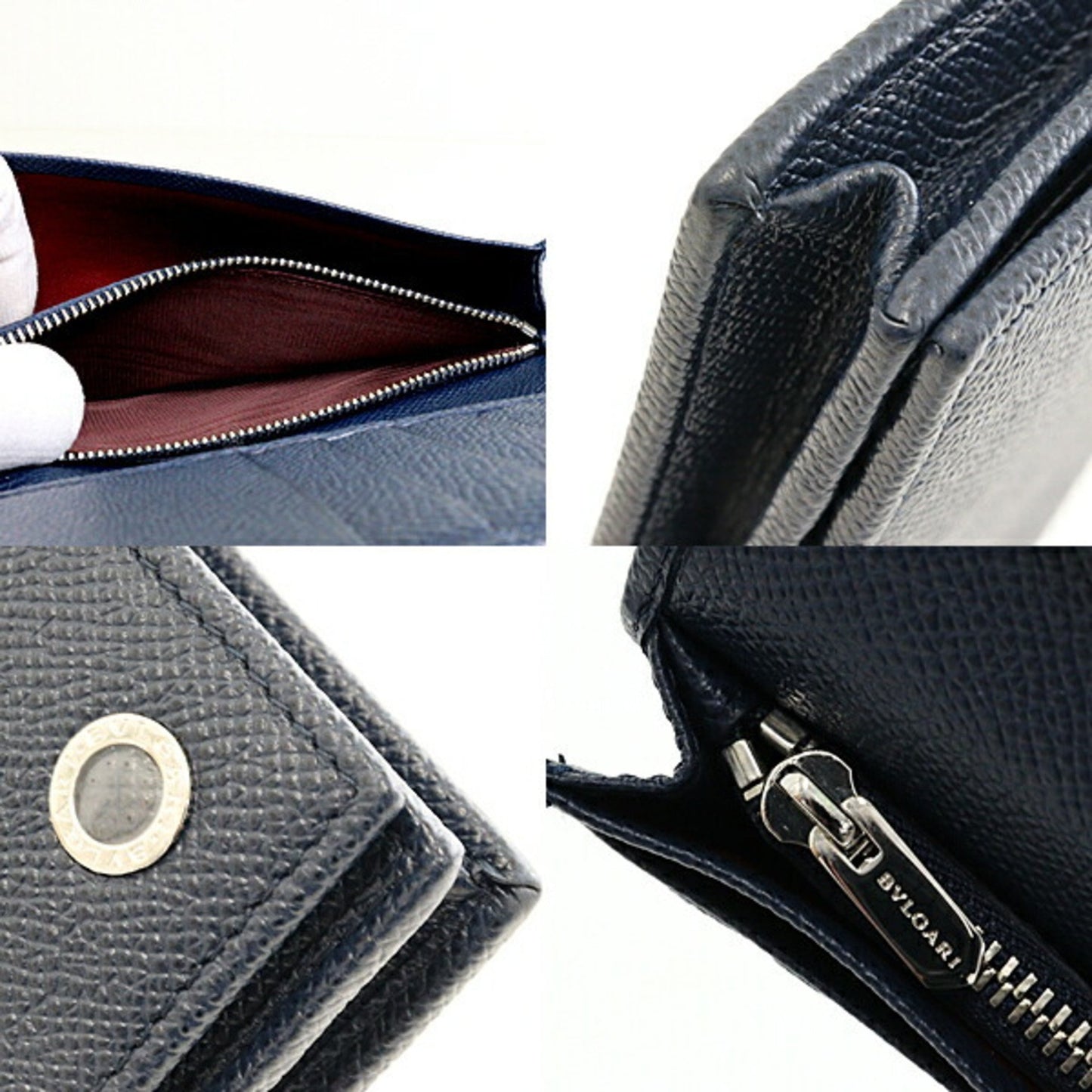 Bvlgari Man Bi-Fold Long Wallet 283811 Blue
