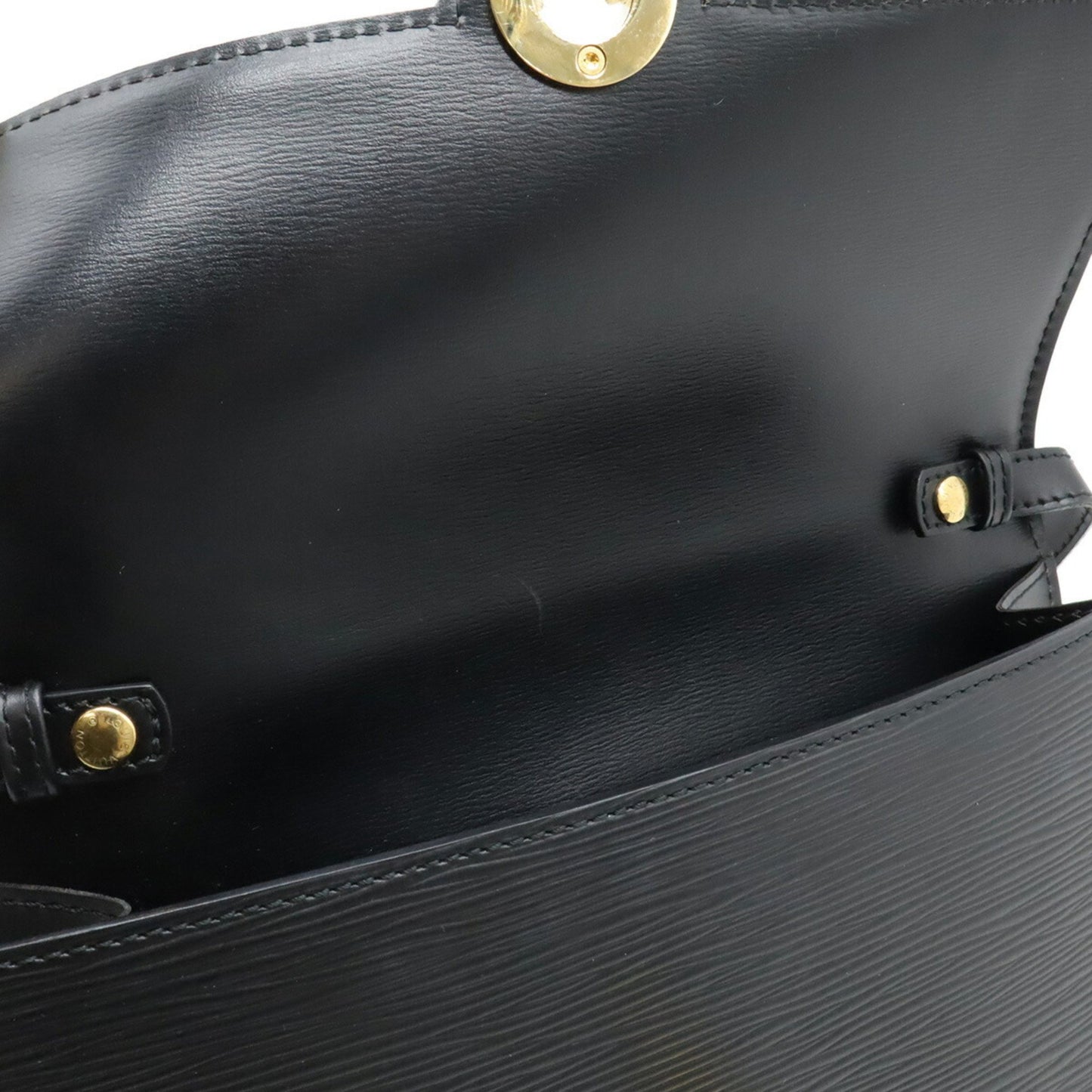 Louis Vuitton Epi Arches Shoulder Bag/Pochette/Clutch Bag In Noir Black