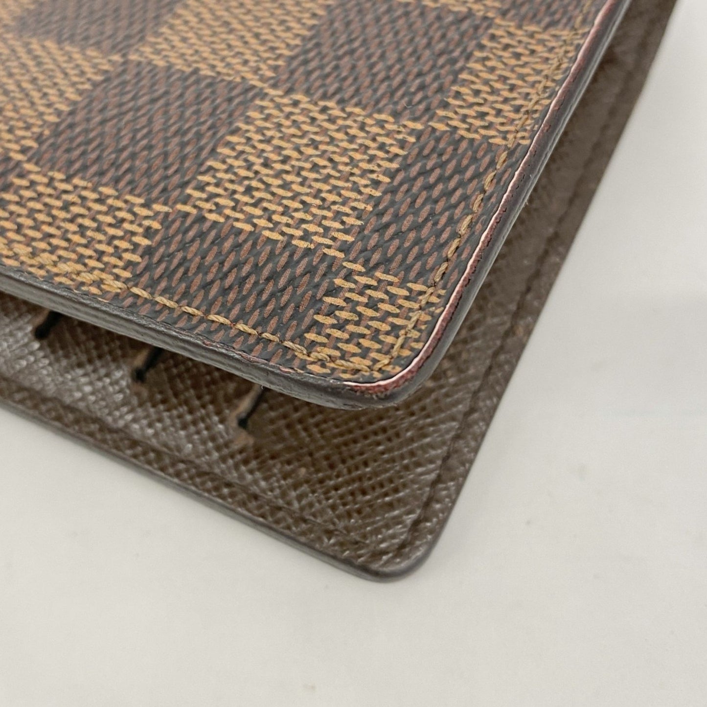 Louis Vuitton Damier Portefeuille Brazza Long Wallet N60017 Ebene