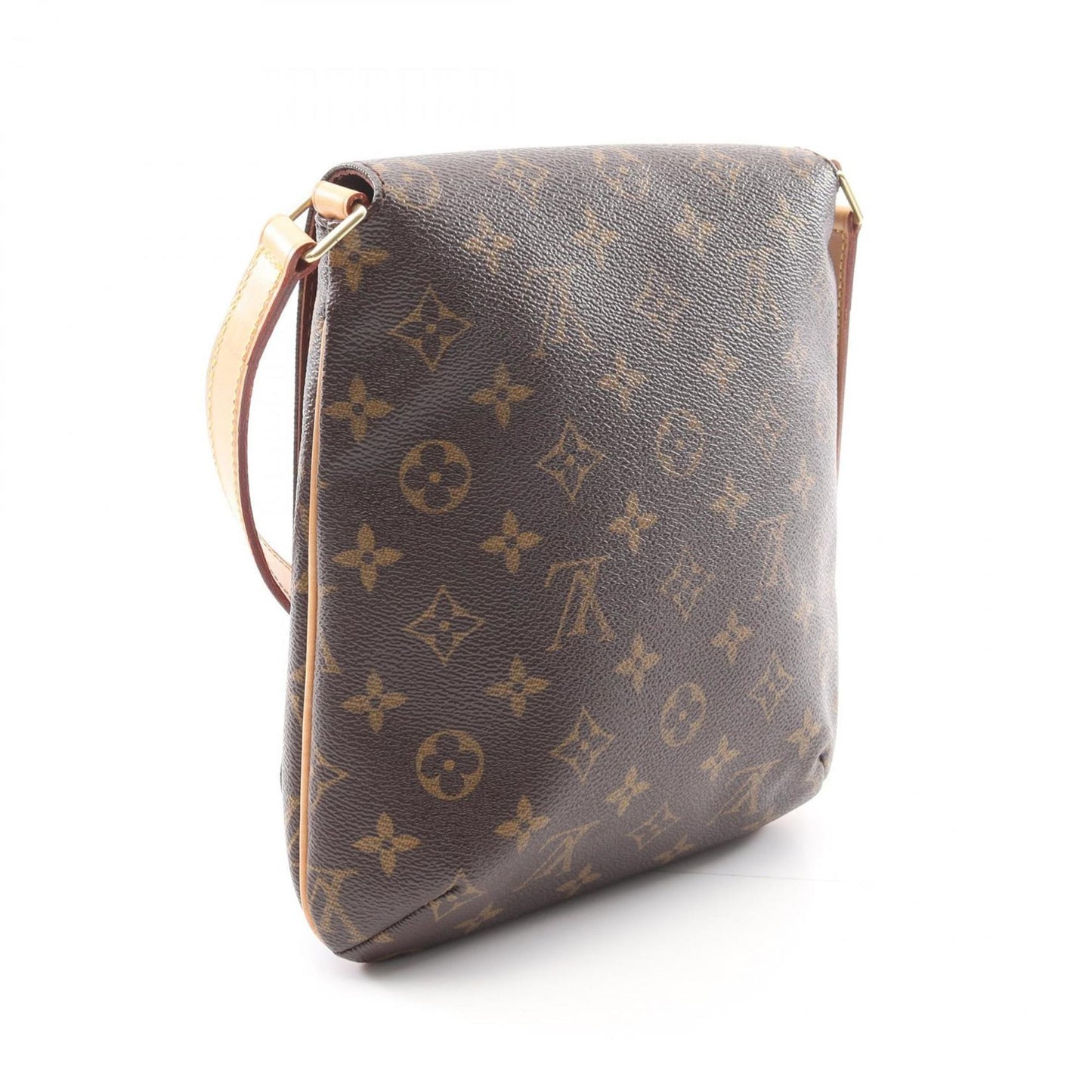 Louis Vuitton Musette Salsa Long Strap Shoulder Bag Coated Canvas Leather Monogram