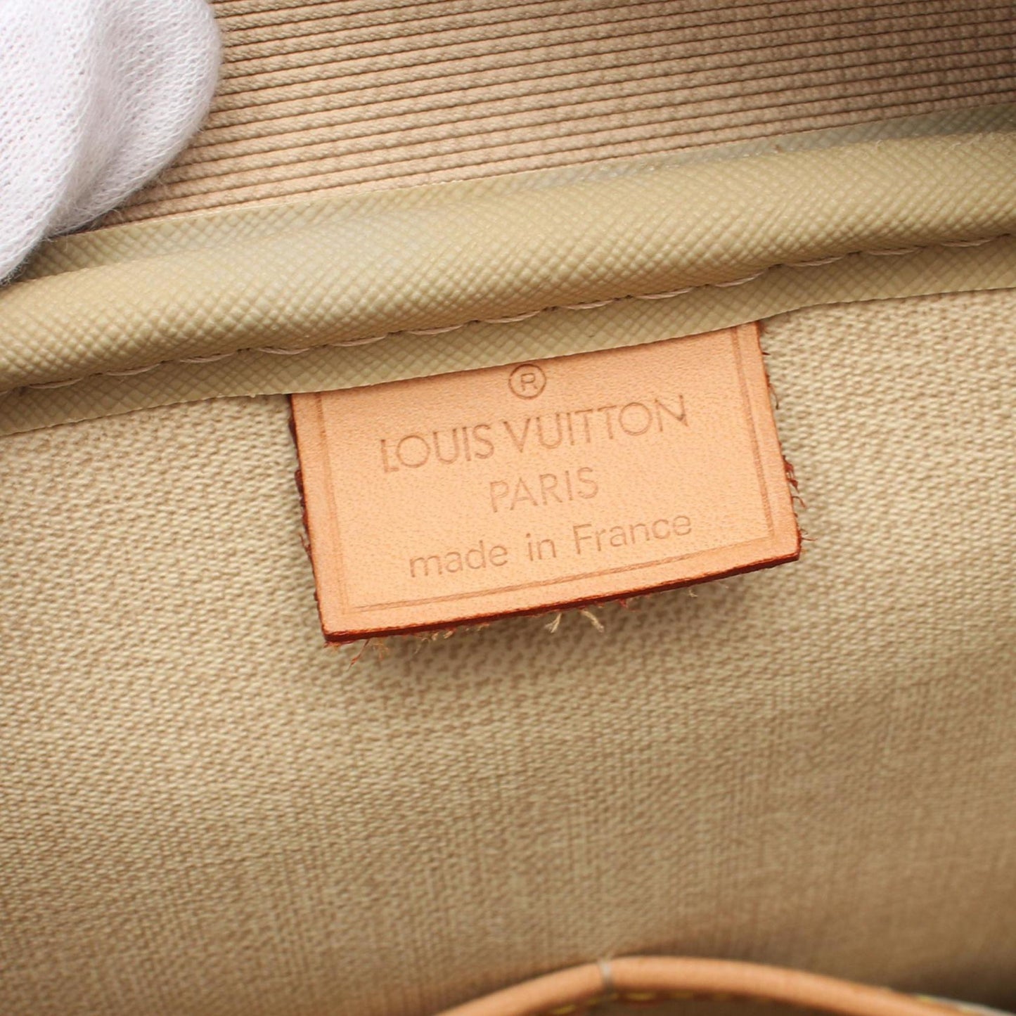 Louis Vuitton Deauville Bowling Vanity Handbag Coated Canvas Leather Monogram