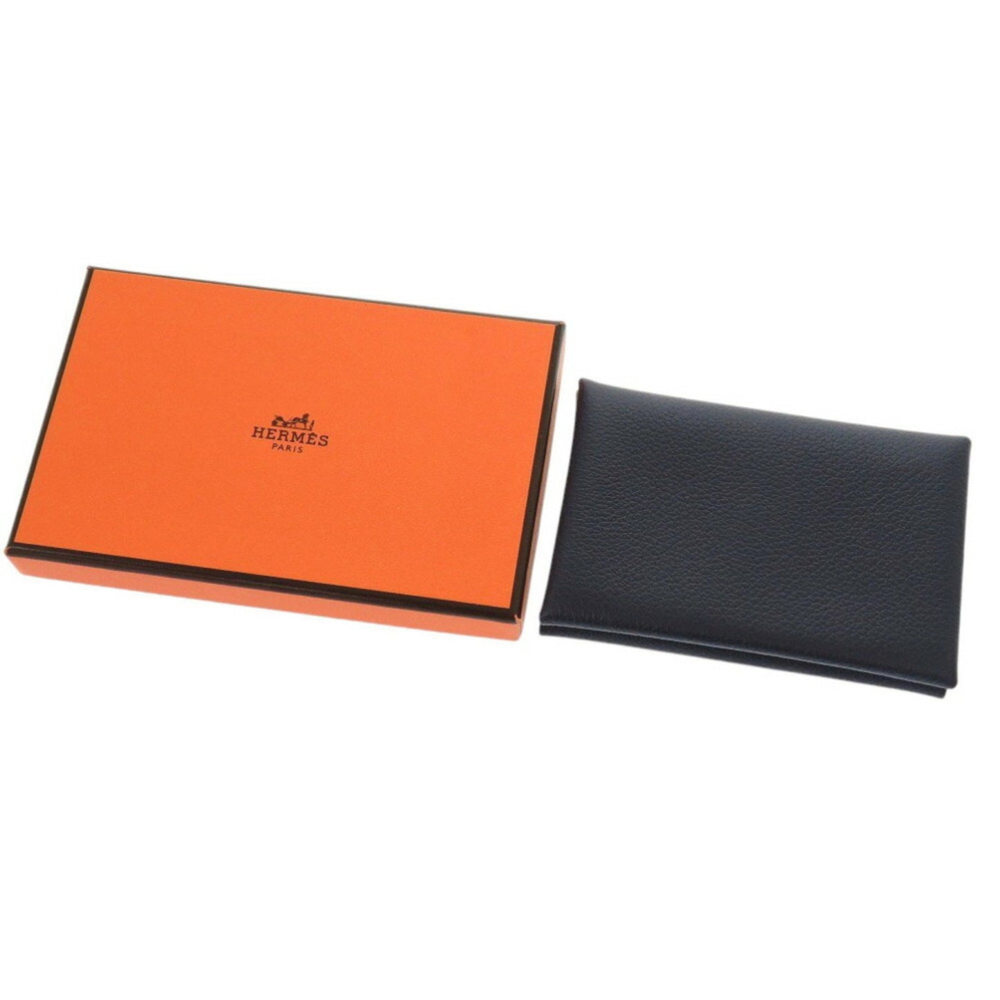 Hermes Calviduo Evercolor Bleu De Plus W Stamp (2024) Card Case Blue 1004Hermes