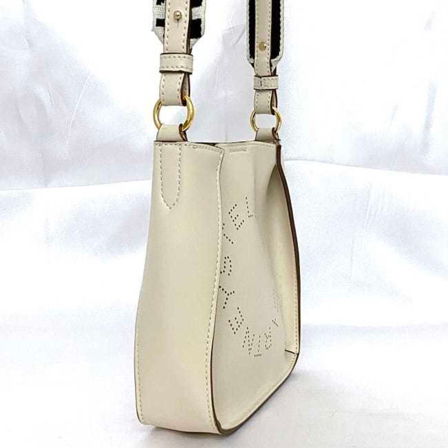 Stella Mccartney Shoulder Bag Cream White 700084 W8542 Ec-19939 Leather Canvas Stella Mccartney