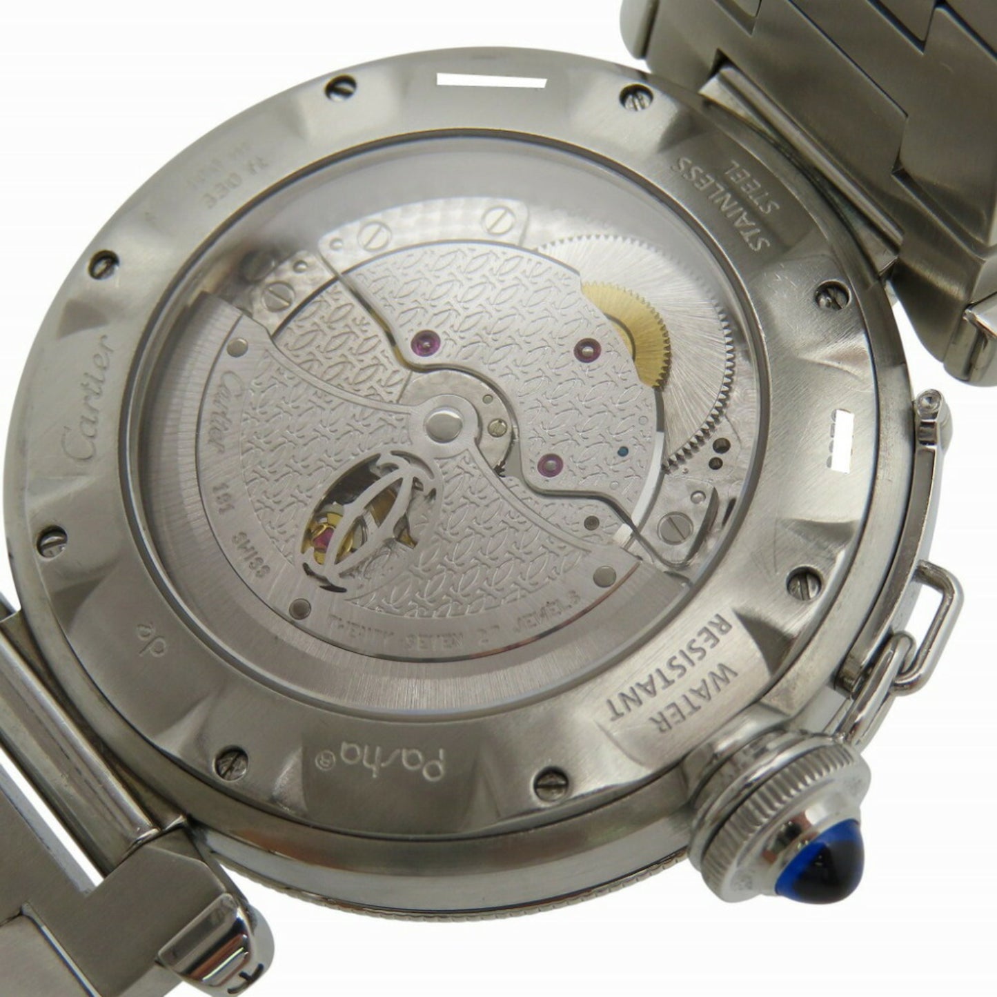 Cartier Pasha Convex Grid W31059H3 Automatic Watch