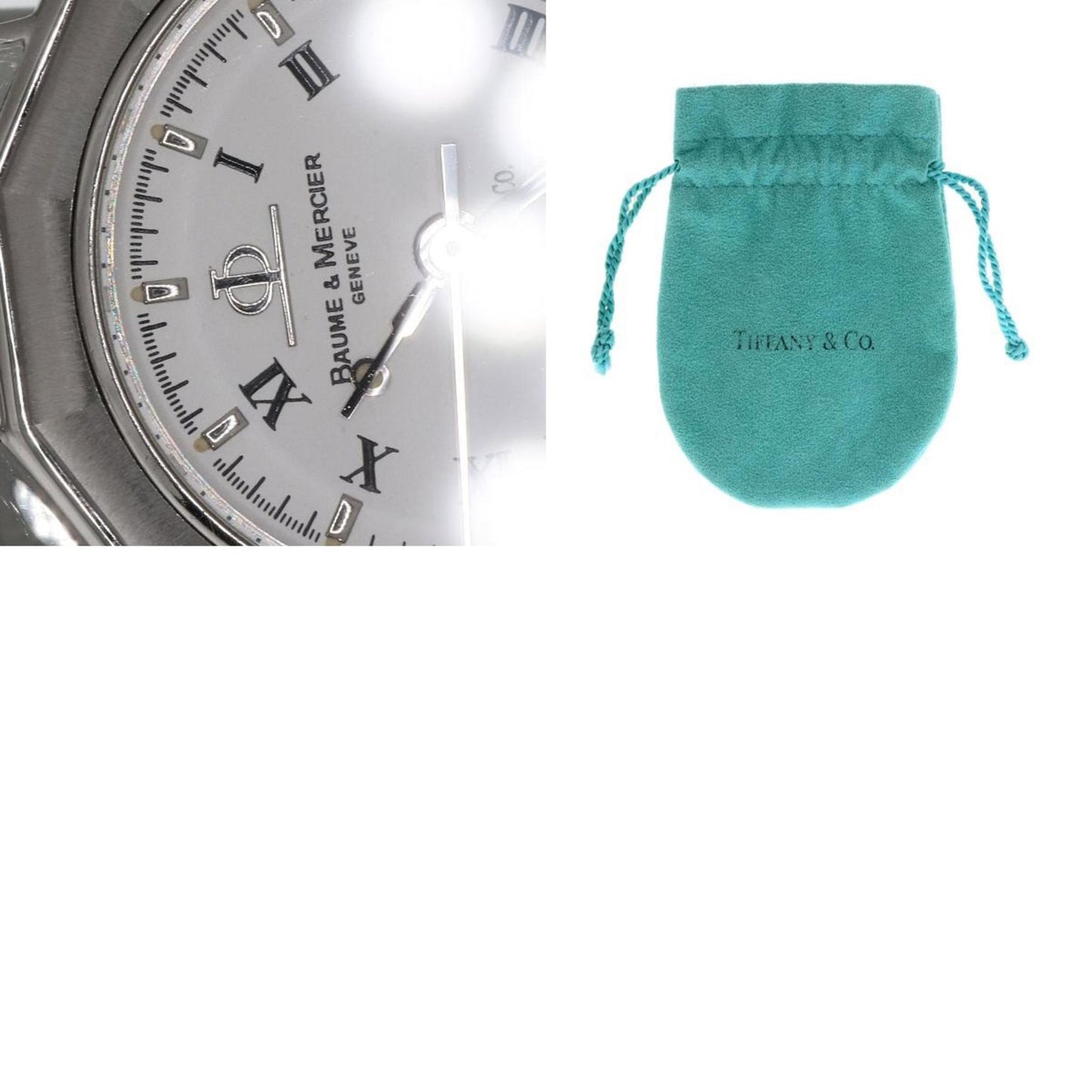 Baume & Mercier Mv040078 Riviera W-Name Tiffany Collaboration Watch Stainless Steel Ss
