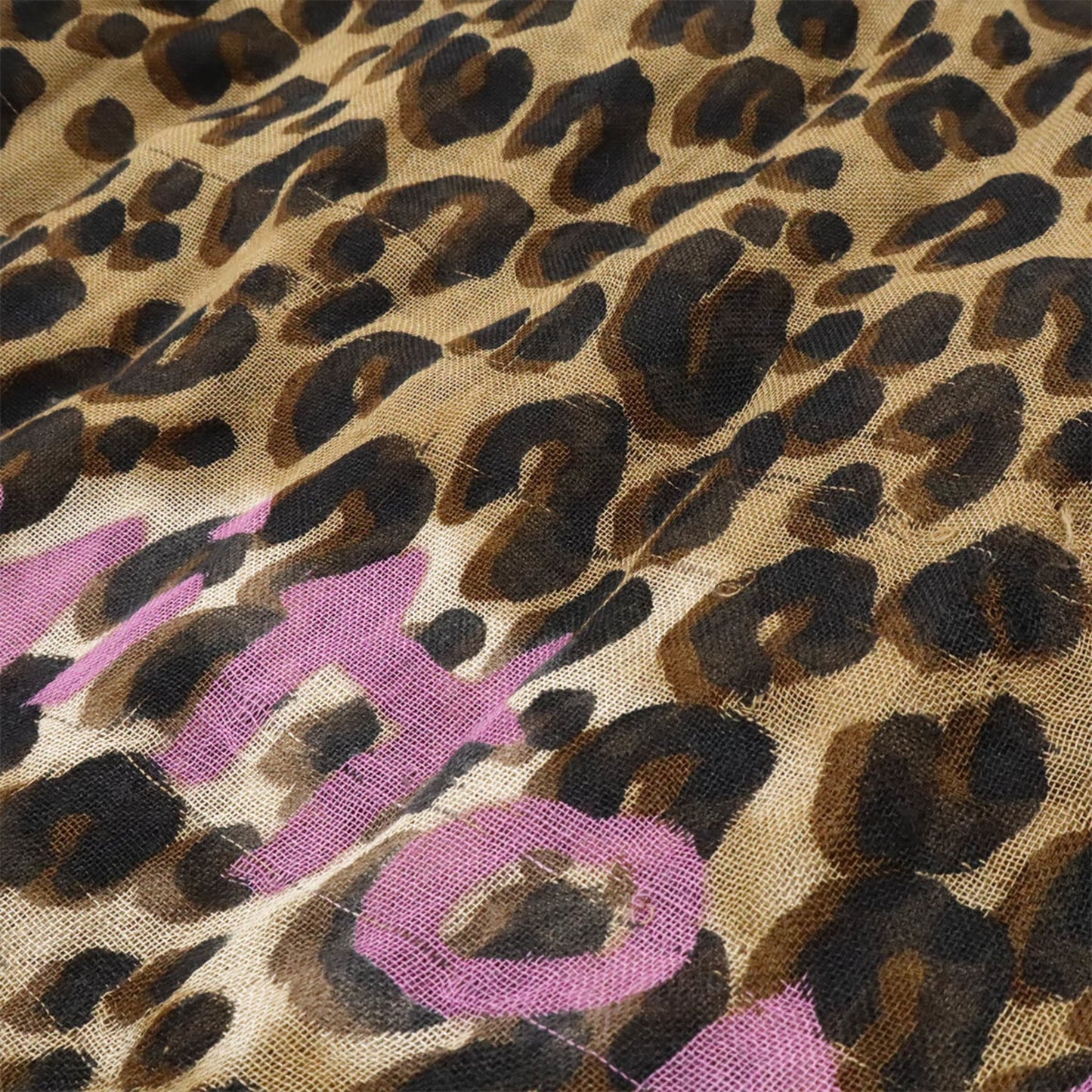 Louis Vuitton Etoile Leopard Print Stole/Shawl/Scarf In Maroon