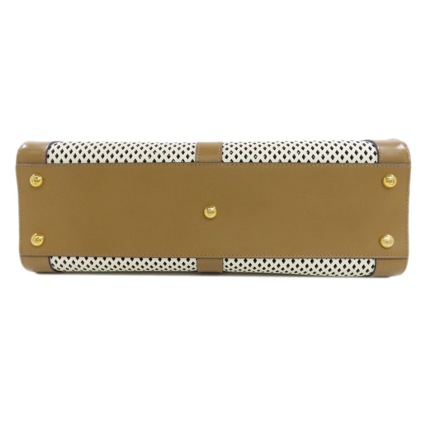 Fendi Peekaboo Punching Handbag Calf Leather