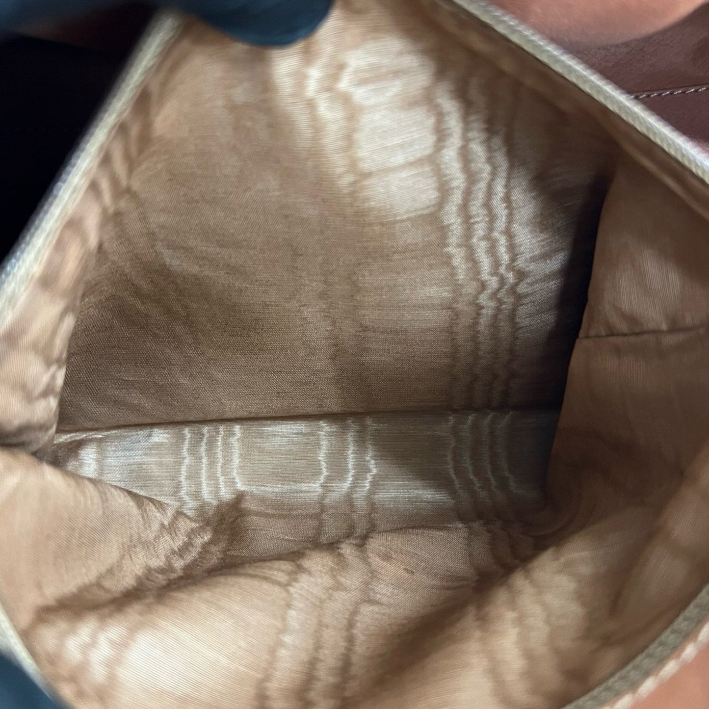 Celine Macadam Blason Logo Print Leather Handbag/Mini Boston Bag Brown 27020