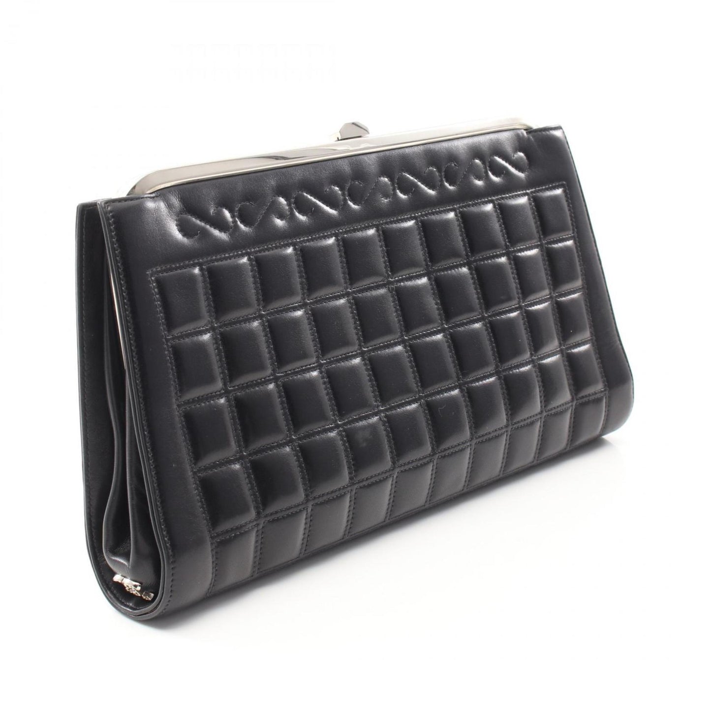 Chanel Chocobar Second Bag Clutch Leather