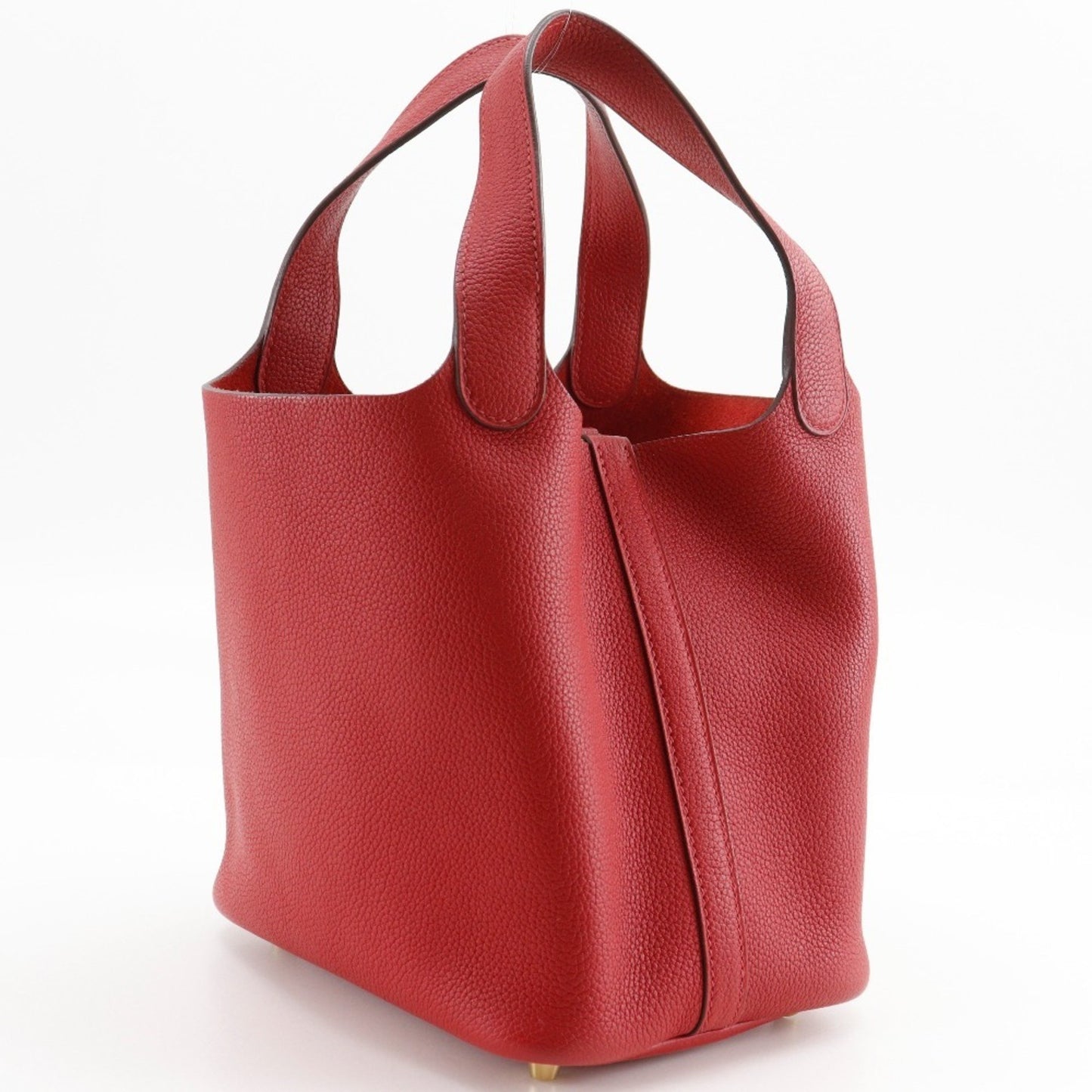 Hermes Hermes Picotin Lock 18 Pm Handbag X Taurillon Maurice 2018 Red / C Belt Clasp Loc18K