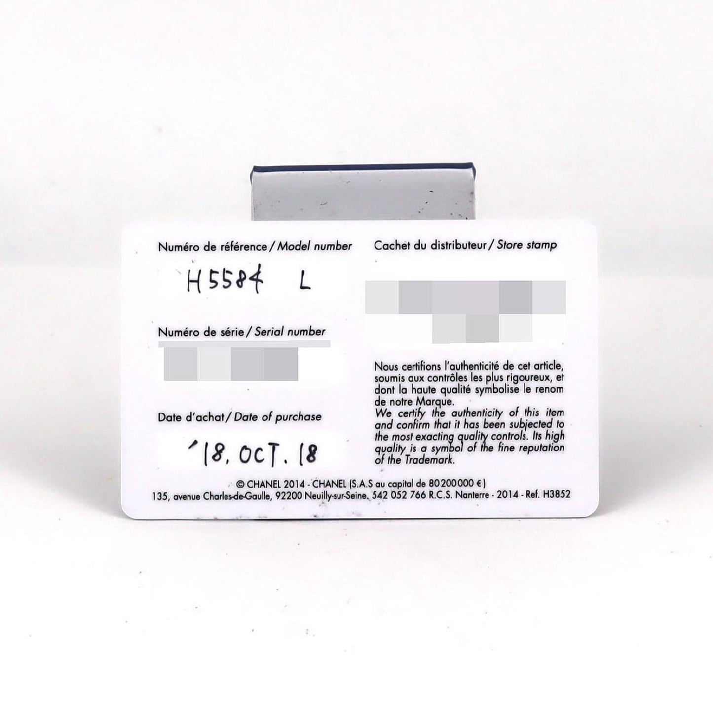 Chanel Premiere L Size Limited H5584 Ss Quartz Wristwatch